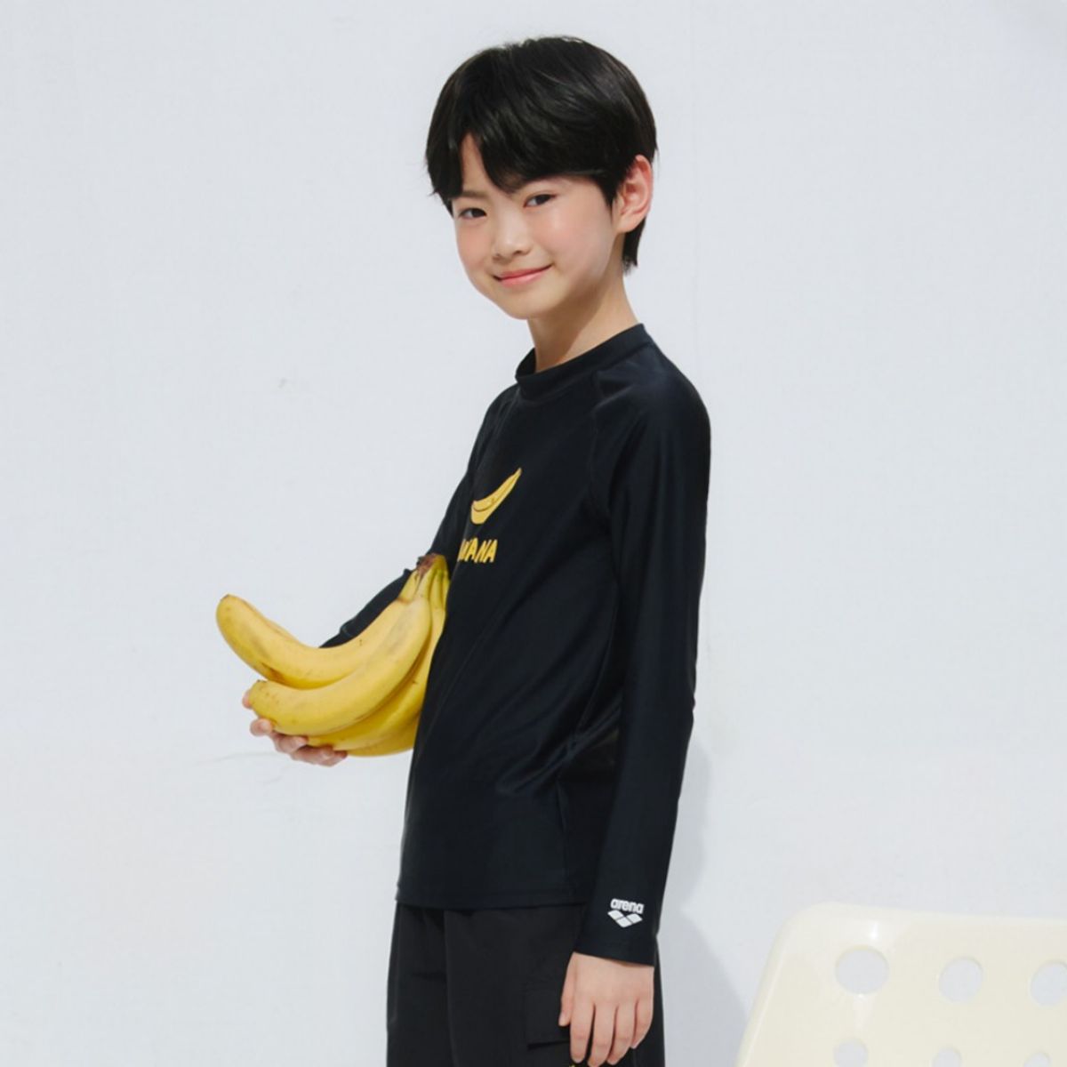 아레나 키즈(ARENA KIDS) 리틀 프룻 래쉬가드 A5BB1BC01BLK