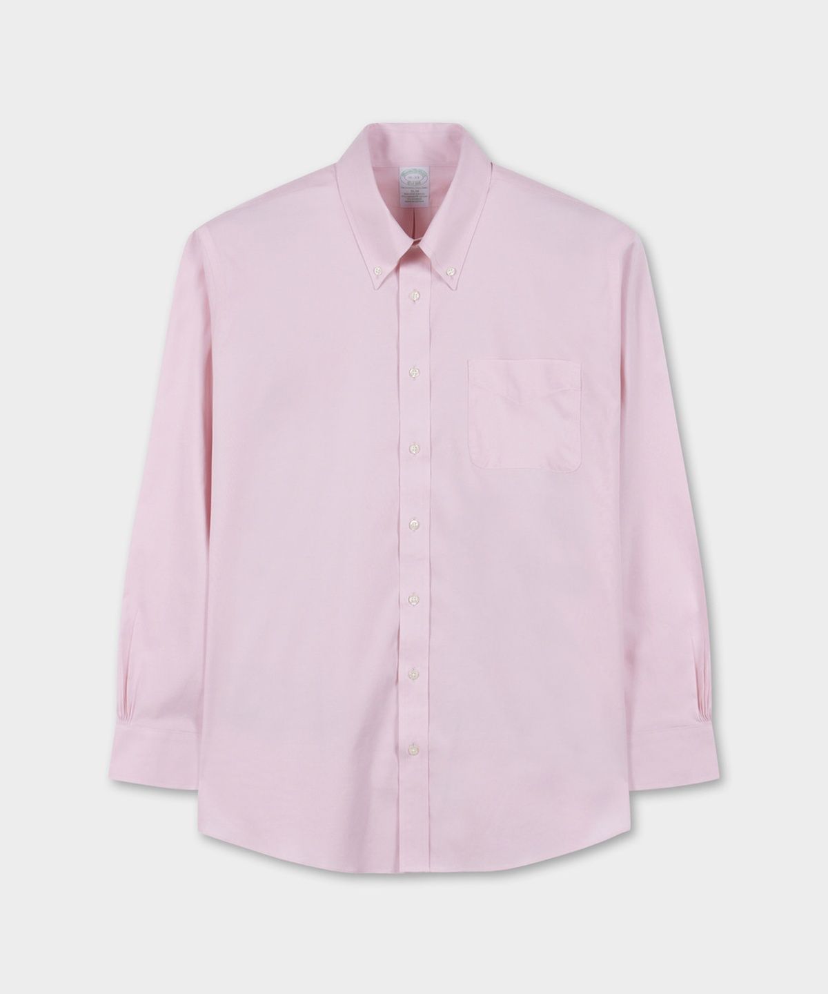 브룩스 브라더스(BROOKS BROTHERS) 슬림핏 논아이론 핀포인트 폴로버튼다운 드레스셔츠 (핑크) (BBTSMM9387C)