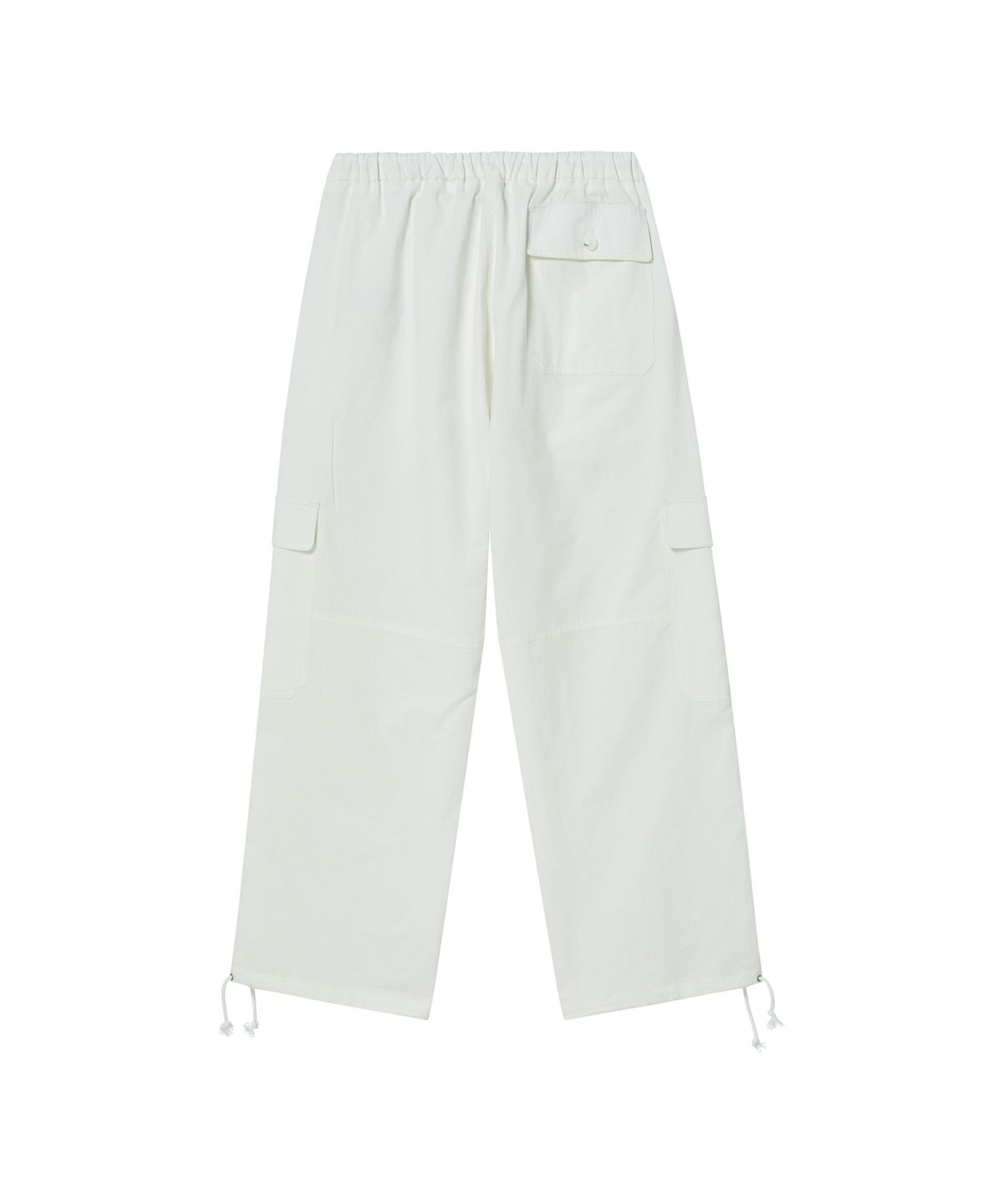 비욘드클로젯(BEYOND CLOSET) [COLLECTION LINE] 럭스 페브릭 밀리터리 디테일 카고 팬츠 화이트