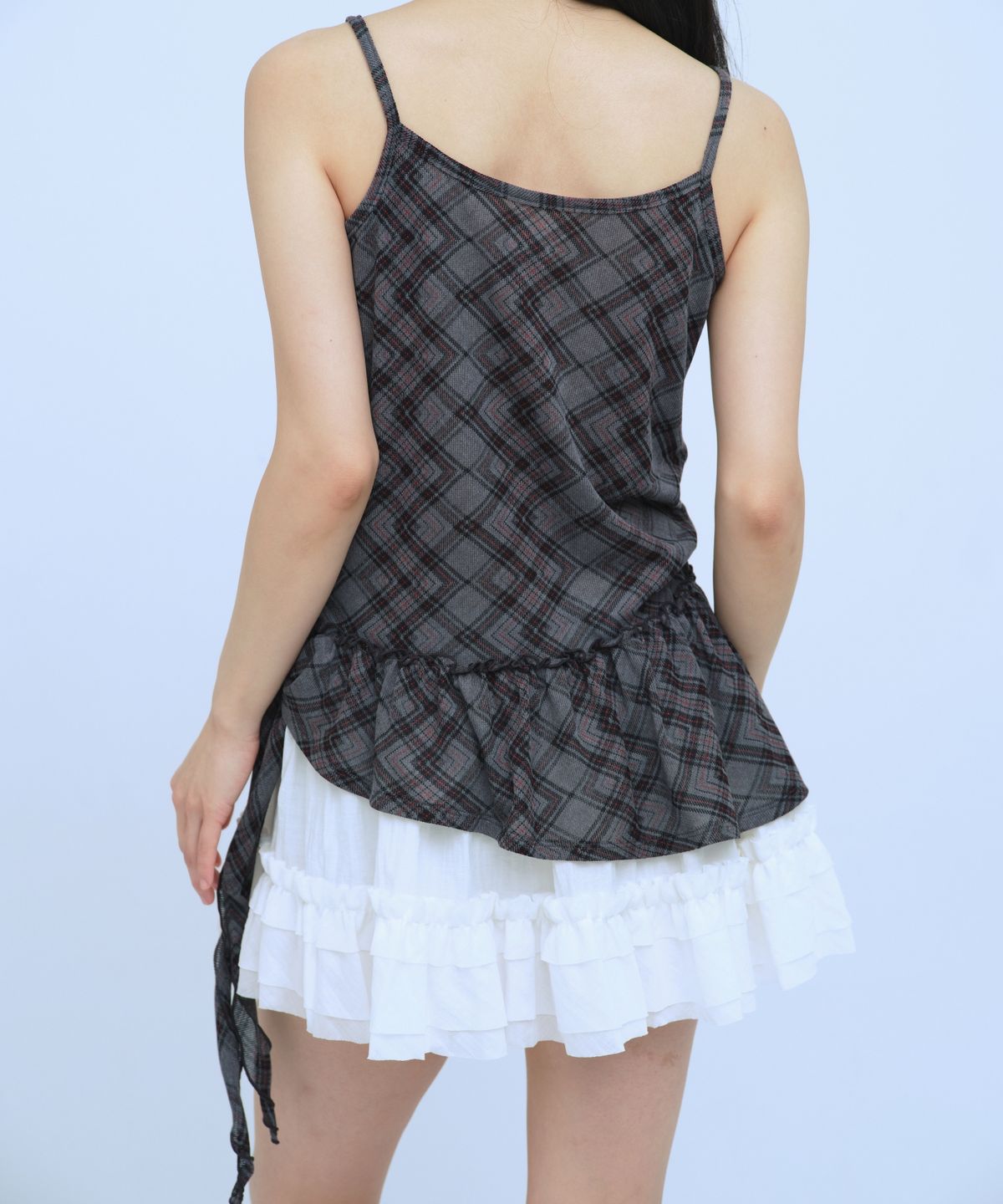 큐리티(CURETTY) C SHIRRING CANCAN SKIRT_WHITE