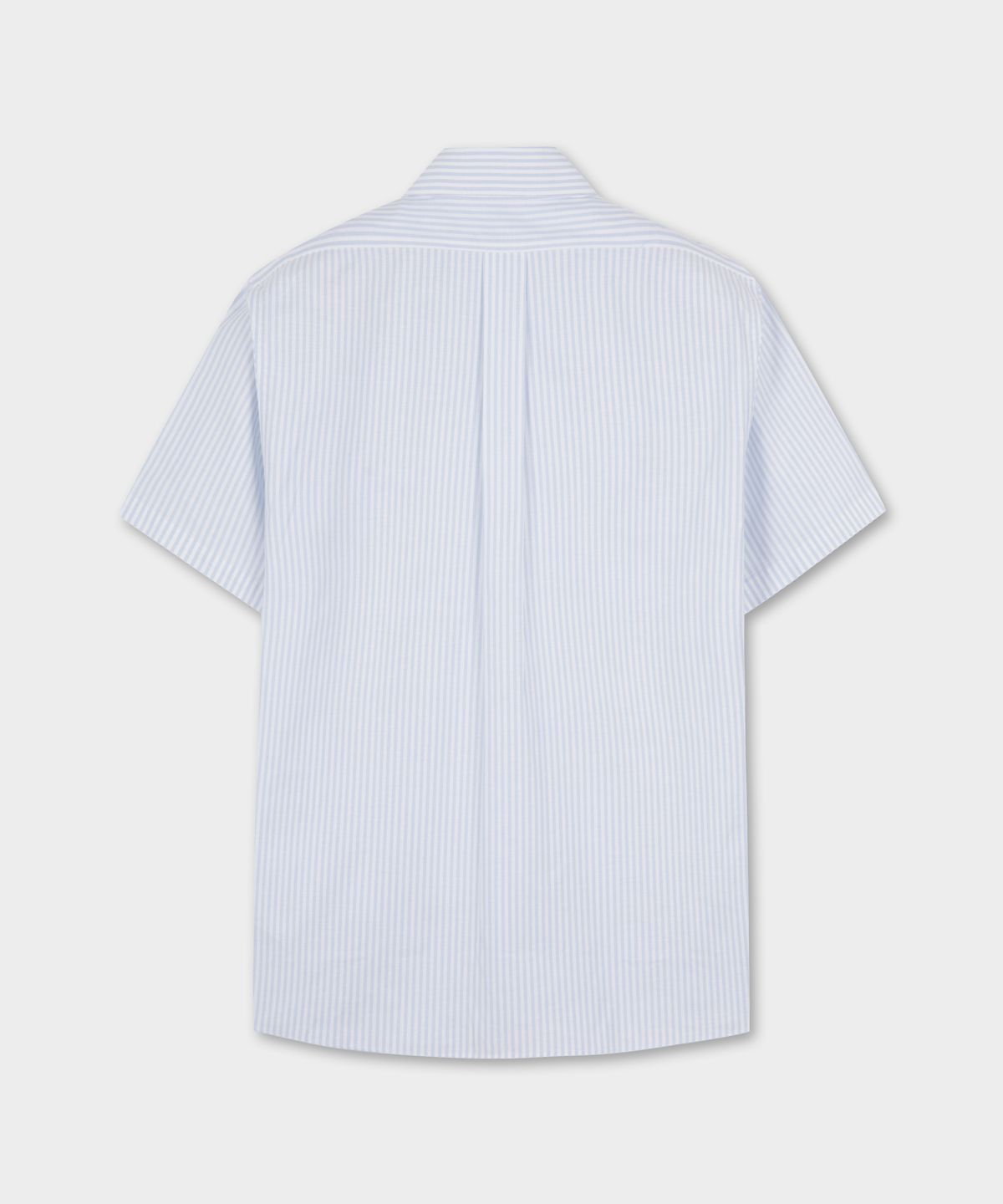 브룩스 브라더스(BROOKS BROTHERS) 논아이론 옥스포드 뱅갈 스트라이프 반팔 셔츠 (라이트블루) (BBTPMN2284M)