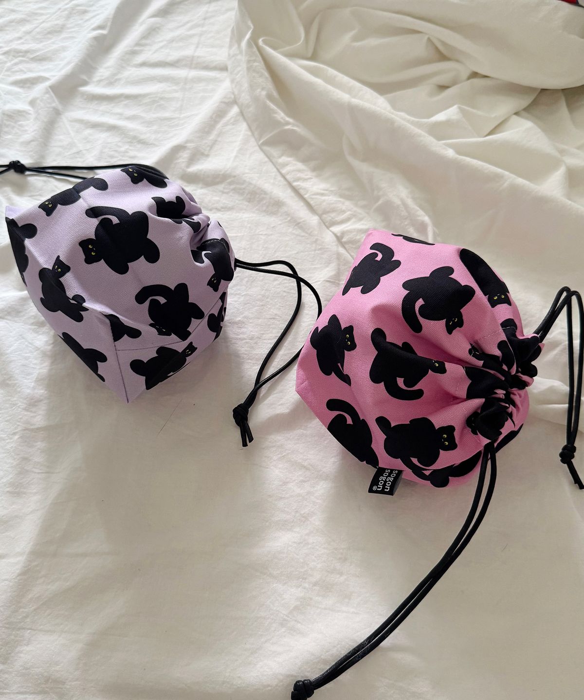 소곤소곤(SOGONSOGON) bbabba pink string pouch w