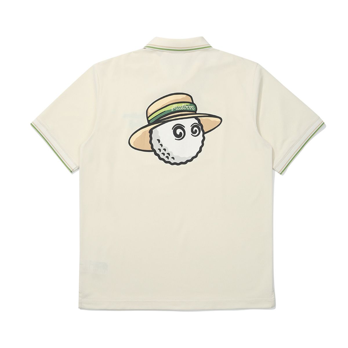 말본 골프(MALBON GOLF) 베케이션 클럽 피케 폴로 티셔츠 CREAM (MAN)