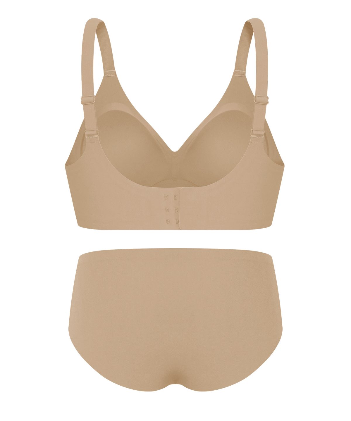 엘르이너웨어(ELLE INNERWEAR) [글래머핏] 쉐딩 브라 팬티 세트 - 스킨