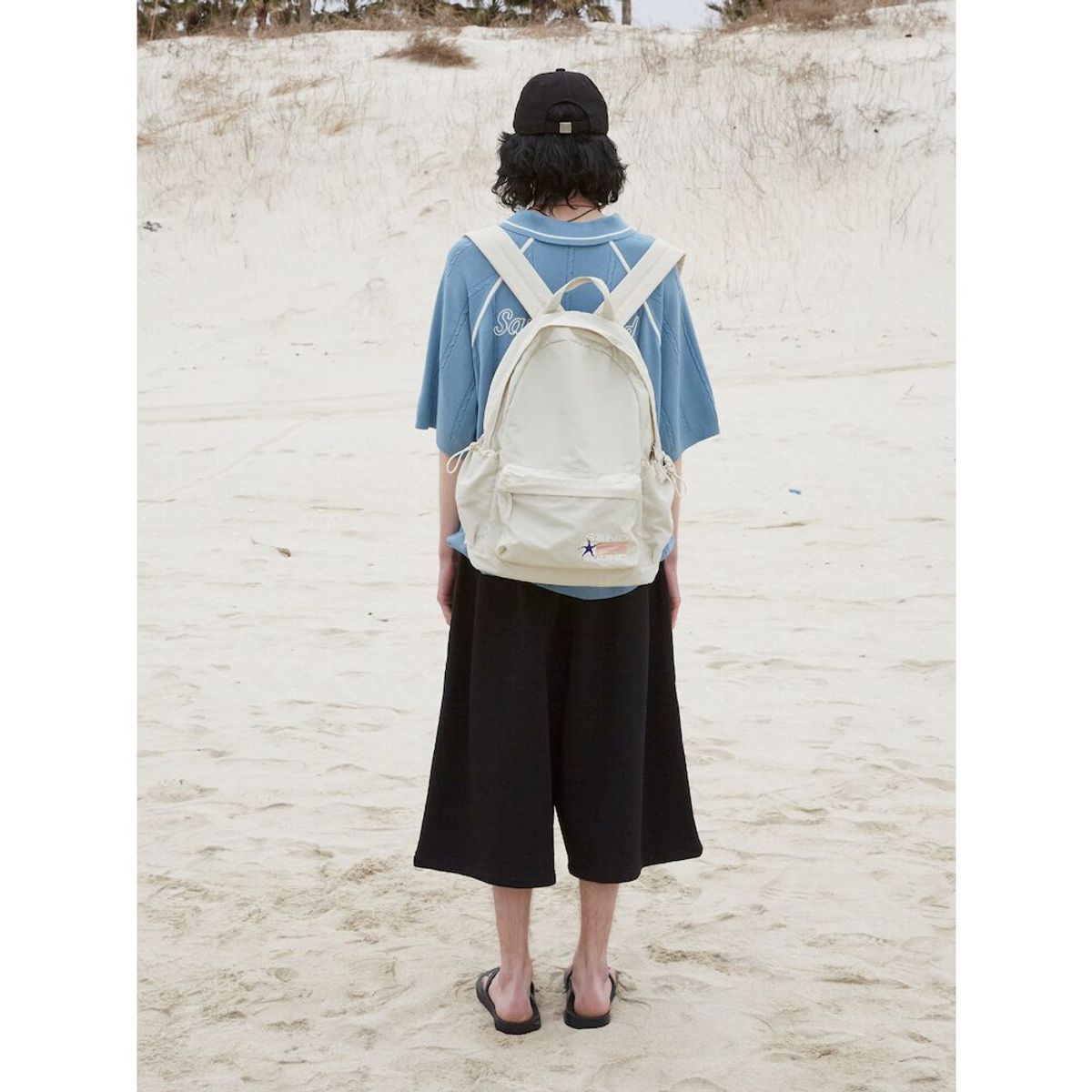 샌드 사운드(SAND SOUND) (UNISEX) 시즌 그래픽 백팩  아이보리