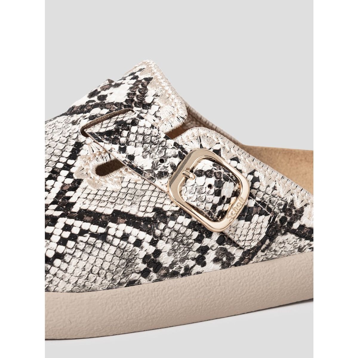 숄(SCHOLL) (WOMEN) 코르크 크로그 청키솔 샌들  브라운 (HH54K2C74D)