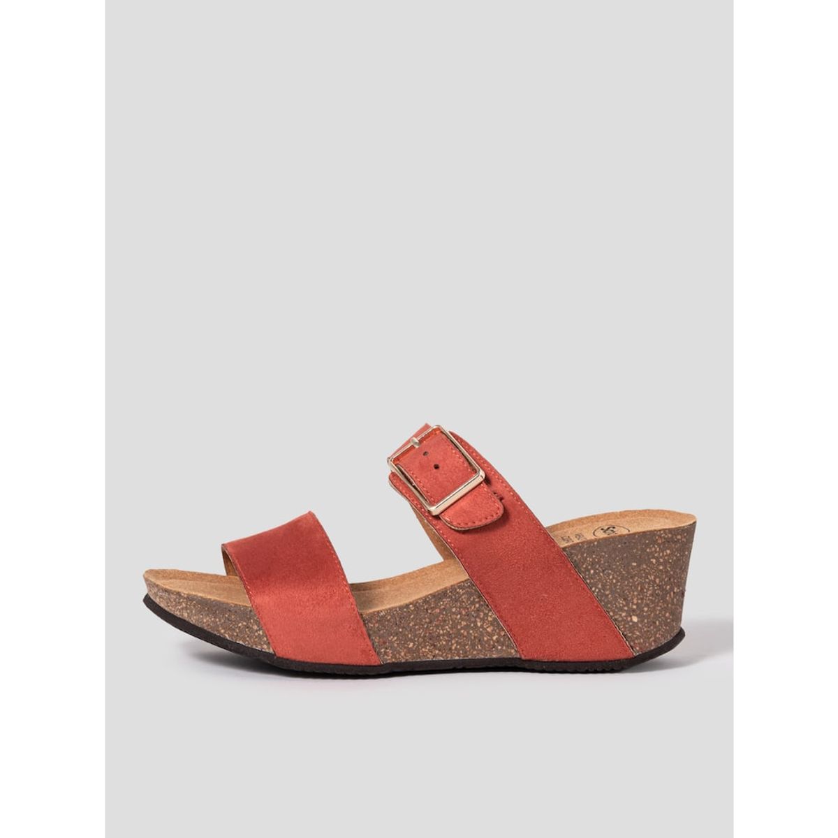 숄(SCHOLL) (WOMEN) 투스트랩 컴포트 청키 샌들  브릭 (HH54K2F17C)