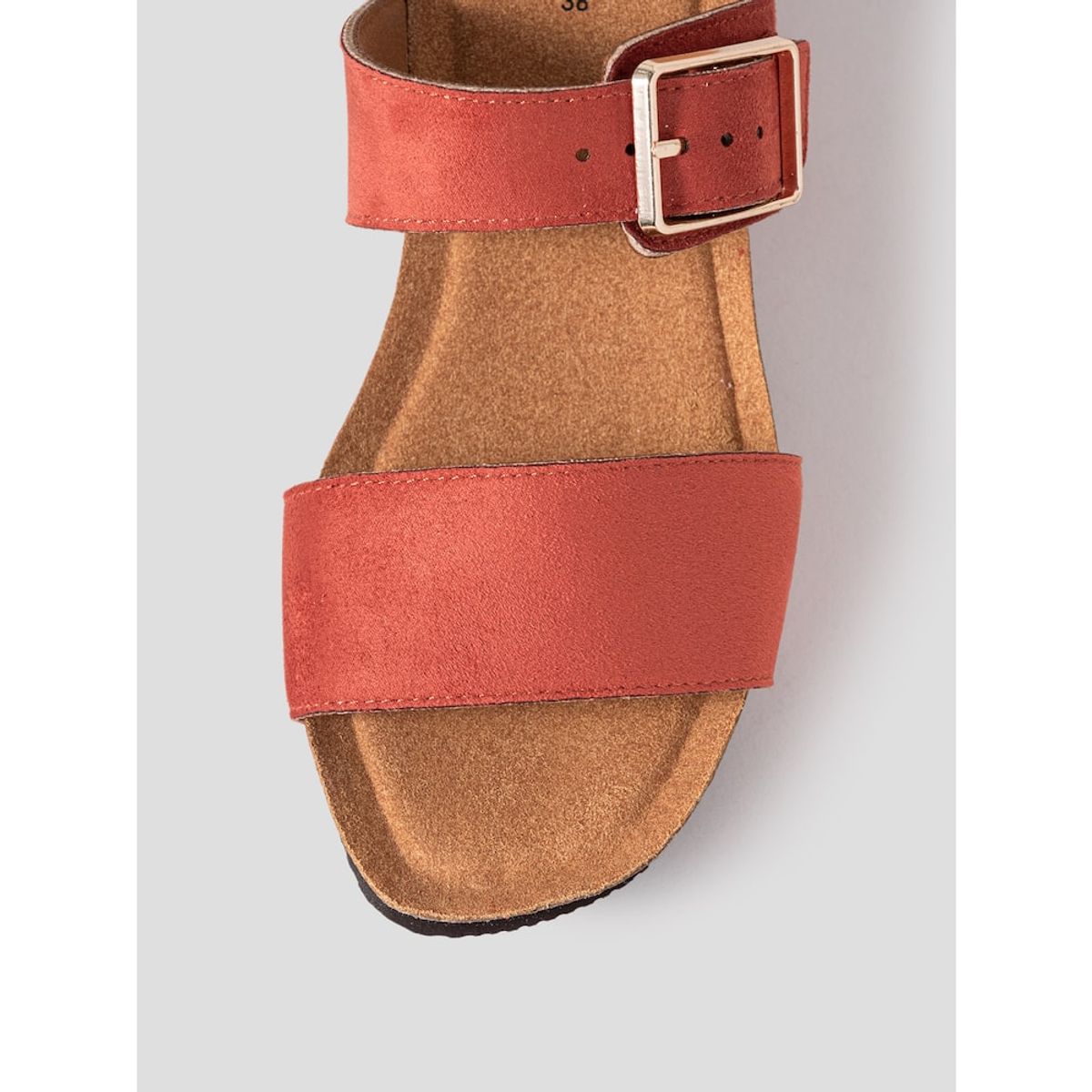 숄(SCHOLL) (WOMEN) 투스트랩 컴포트 청키 샌들  브릭 (HH54K2F17C)