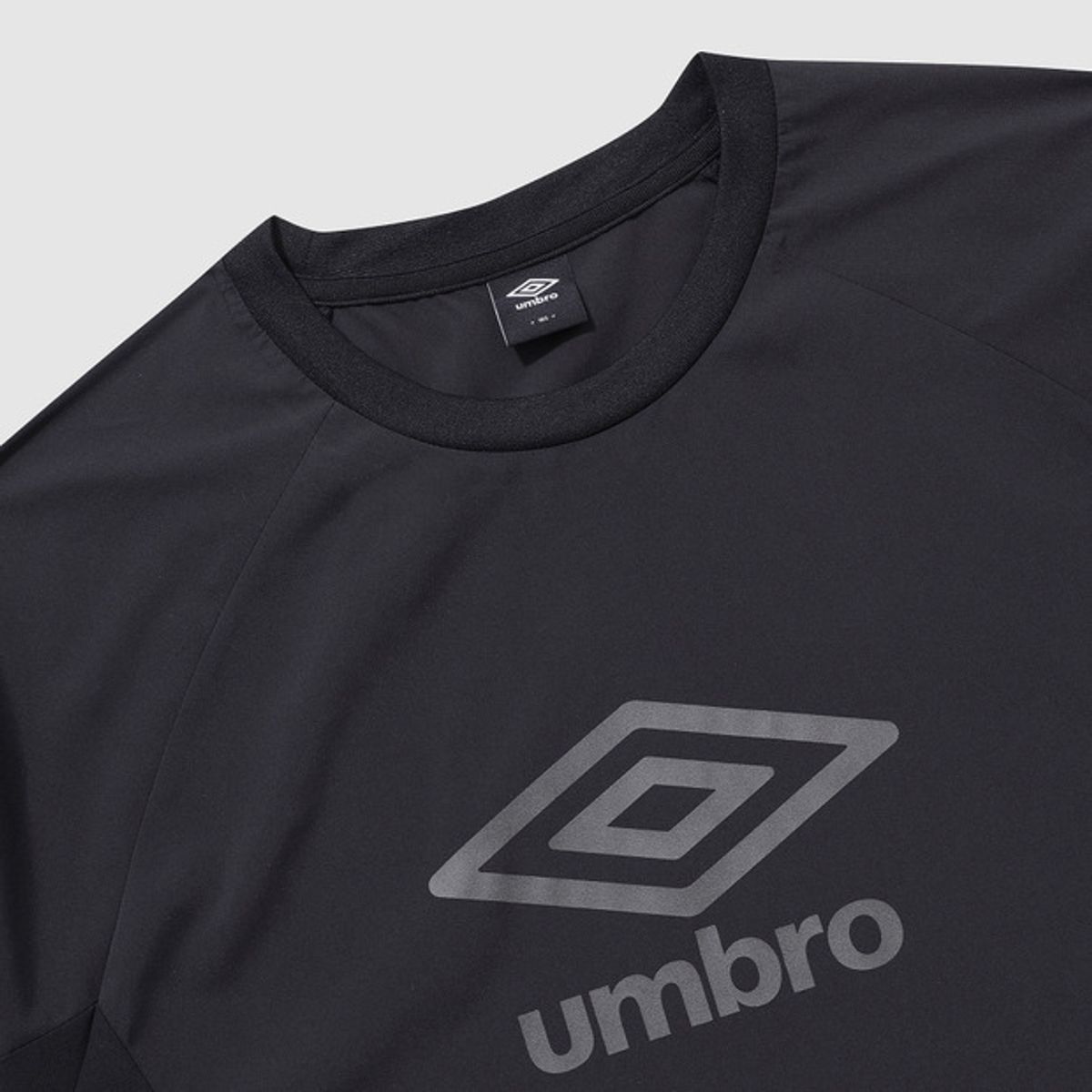 엄브로(UMBRO) [115size] 아이스트레치 반팔 피스테 블랙(UQ211SWT52)