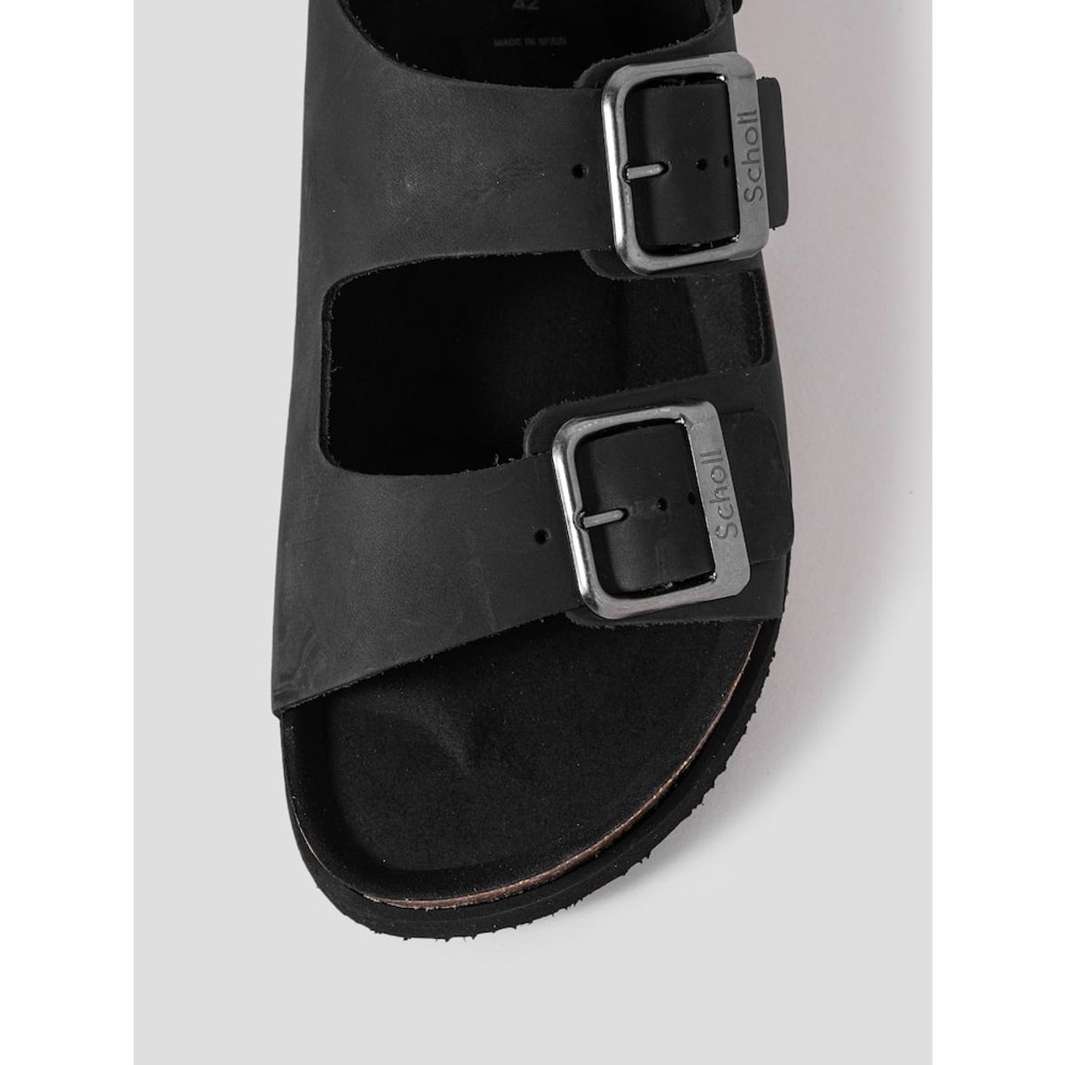 숄(SCHOLL) (MEN) 코르크 투스트랩 샌들  블랙 (HH54K1C615)