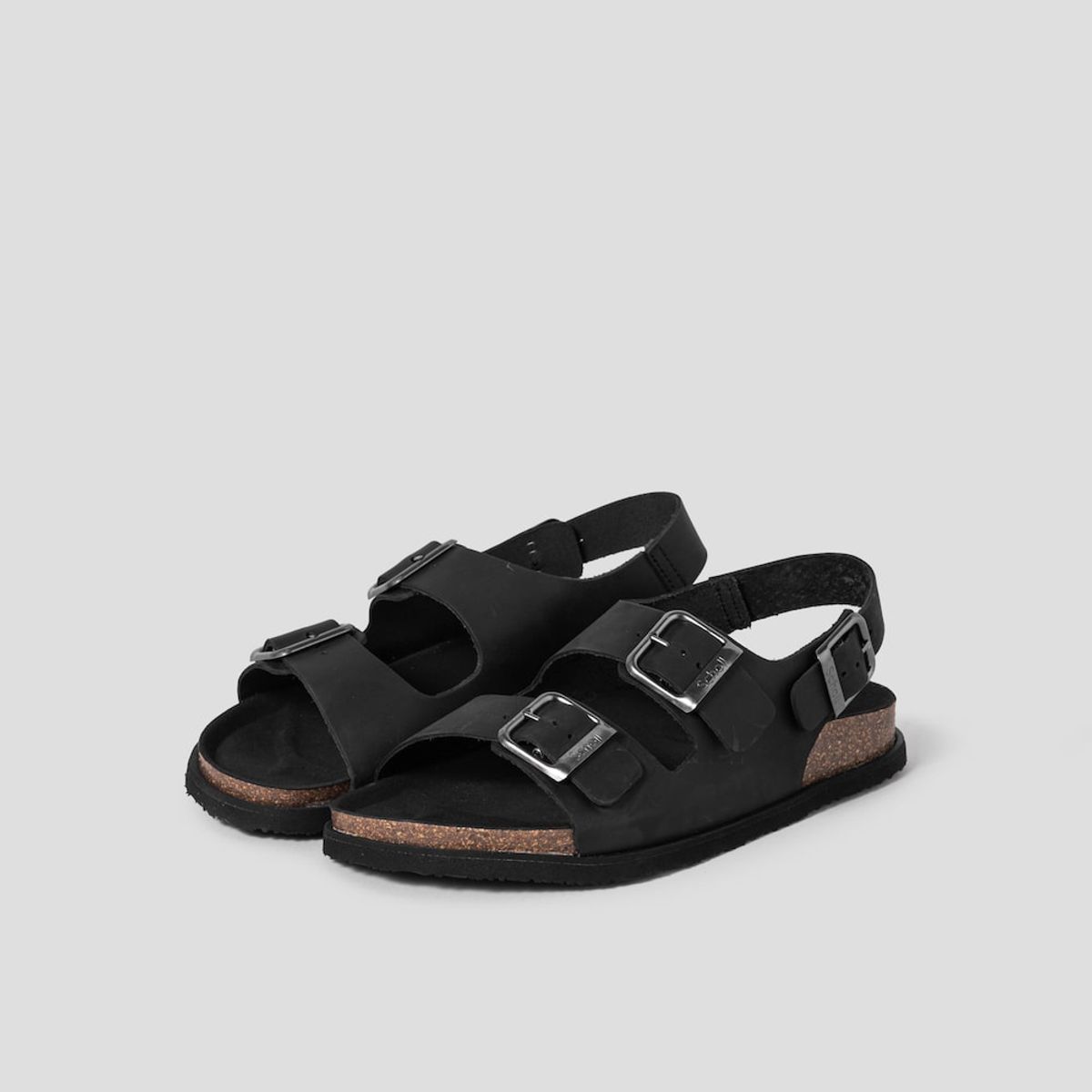 숄(SCHOLL) (MEN) 코르크 투스트랩 샌들  블랙 (HH54K1C615)