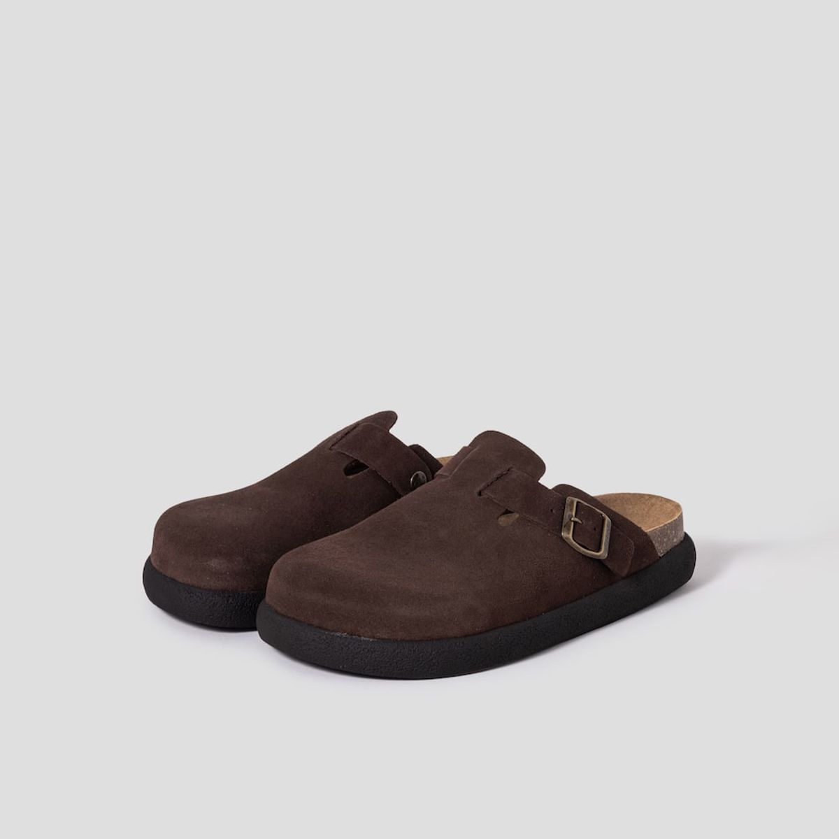 숄(SCHOLL) (MEN) 코르크 크로그 청키솔 샌들  브라운 (HH54K1C71D)