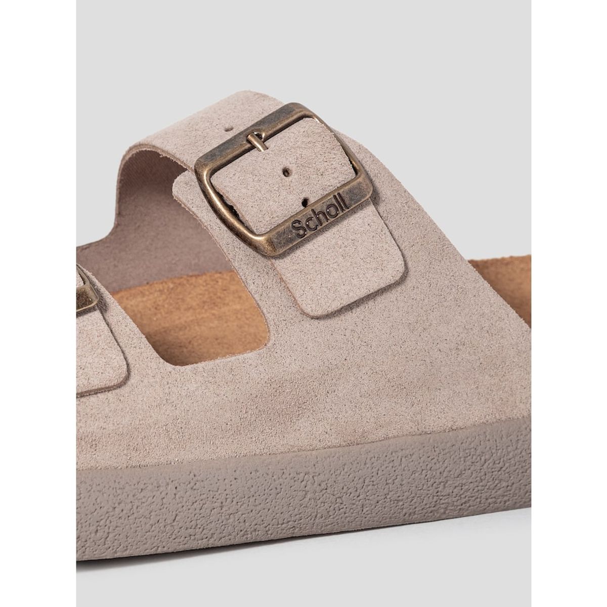 숄(SCHOLL) (MEN) 코르크 투스트랩 청키솔 샌들  옐로이시 브라운 (HH54K1C13B)