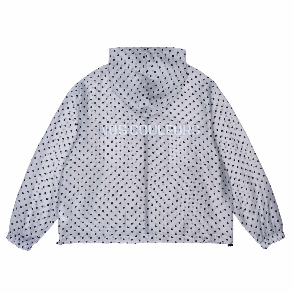 노쿨러스(NOSCOULEURS) POLKA-DOT SHELL JACKET SNOW GREY