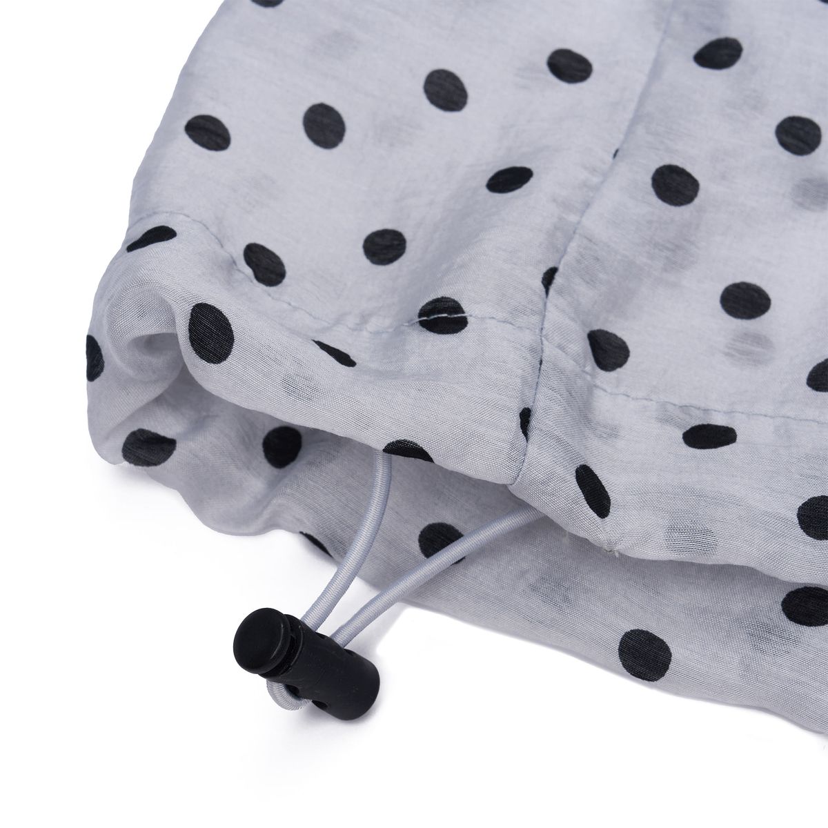 노쿨러스(NOSCOULEURS) POLKA-DOT SHELL JACKET SNOW GREY
