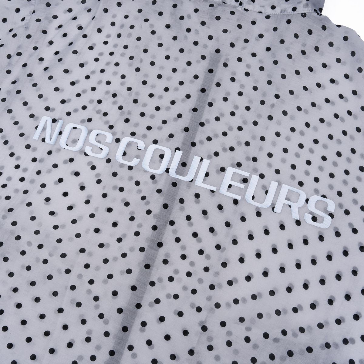 노쿨러스(NOSCOULEURS) POLKA-DOT SHELL JACKET SNOW GREY