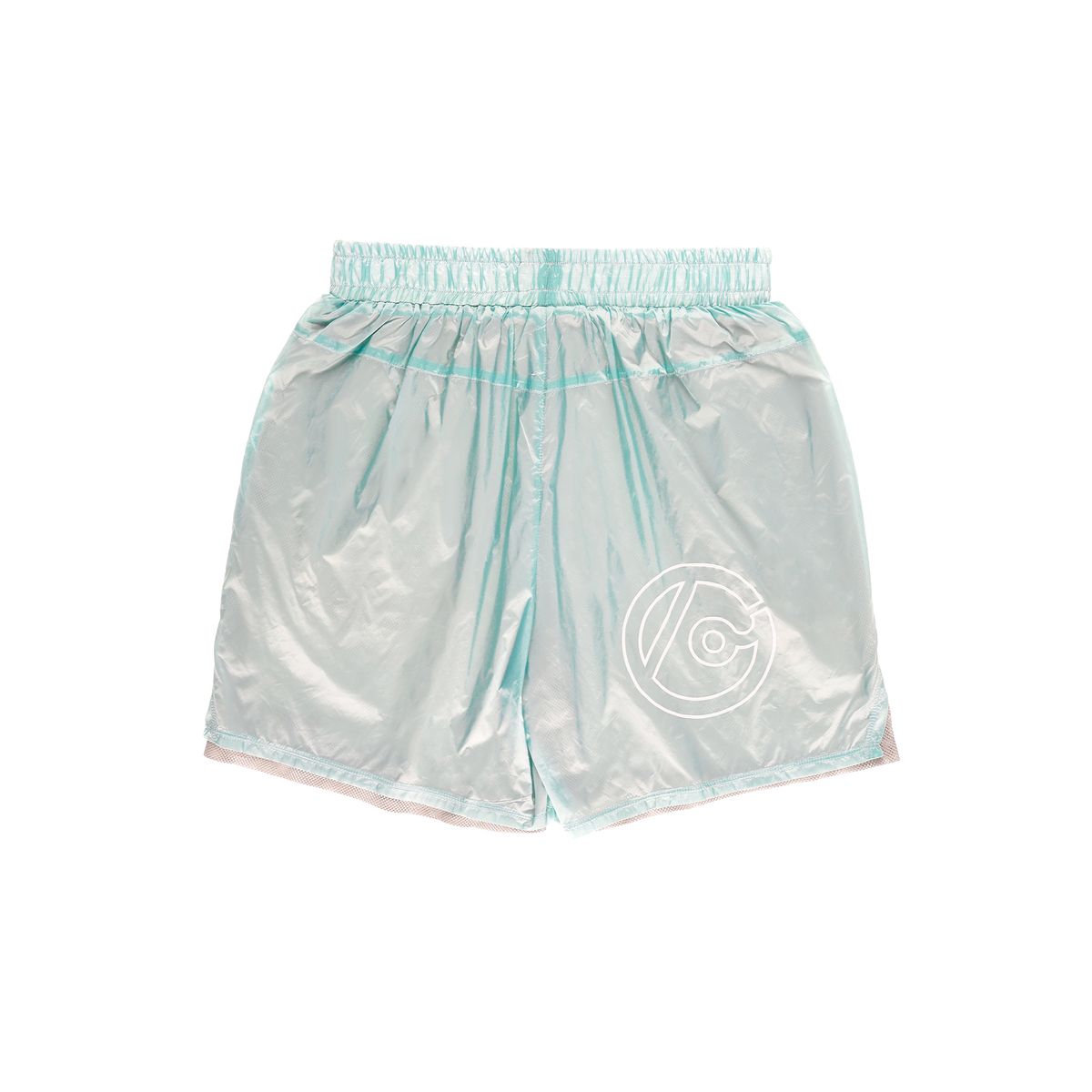 더왈드(THEWARLD) OPAQUE MESH LAYERED SHORT PANTS MINT