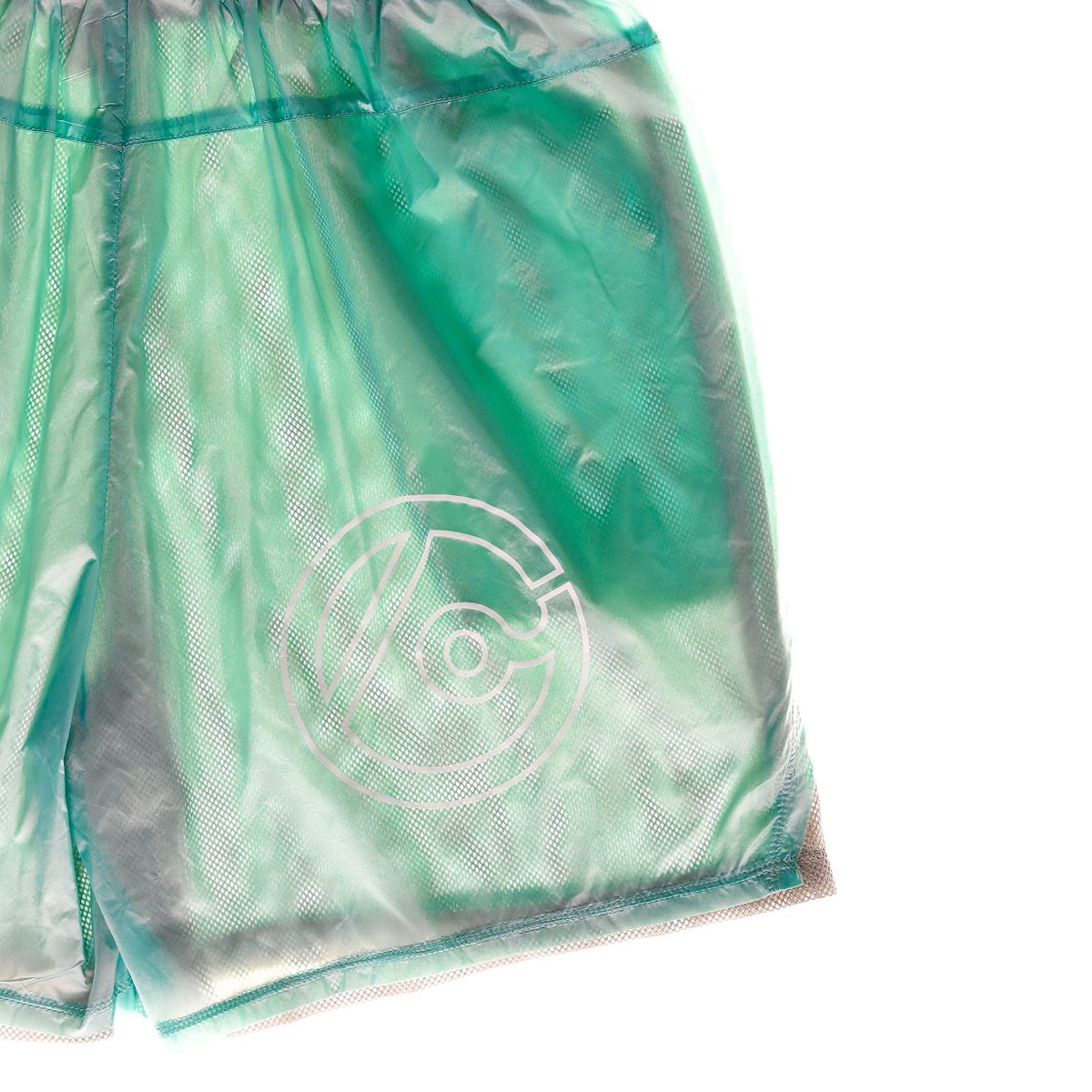 더왈드(THEWARLD) OPAQUE MESH LAYERED SHORT PANTS MINT