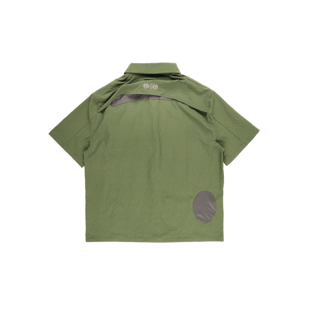 더왈드(THEWARLD) PACKABLE SEERSUCKER HALF SHIRTS GREEN