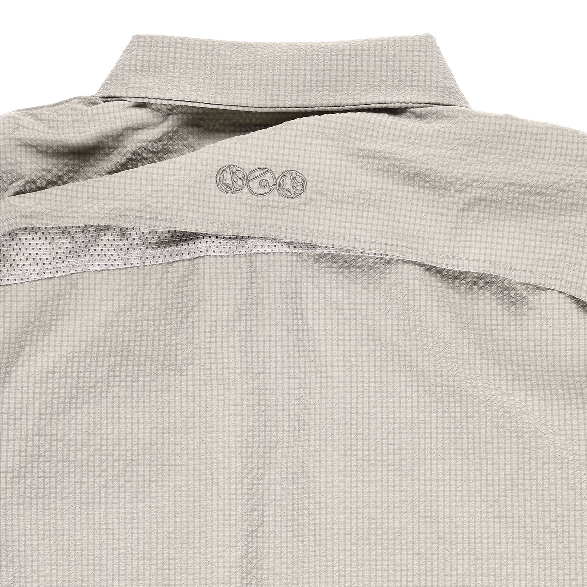 더왈드(THEWARLD) PACKABLE SEERSUCKER HALF SHIRTS IVORY