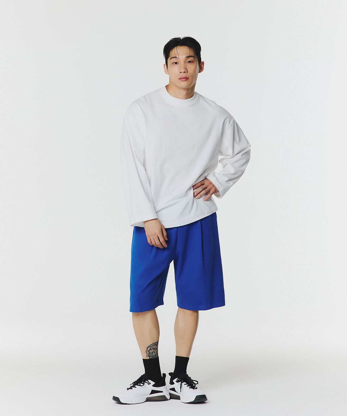 무신사 스탠다드 스포츠(MUSINSA STANDARD SPORTS) [2팩] 짐 코튼메쉬 버뮤다 쇼츠 (5color)