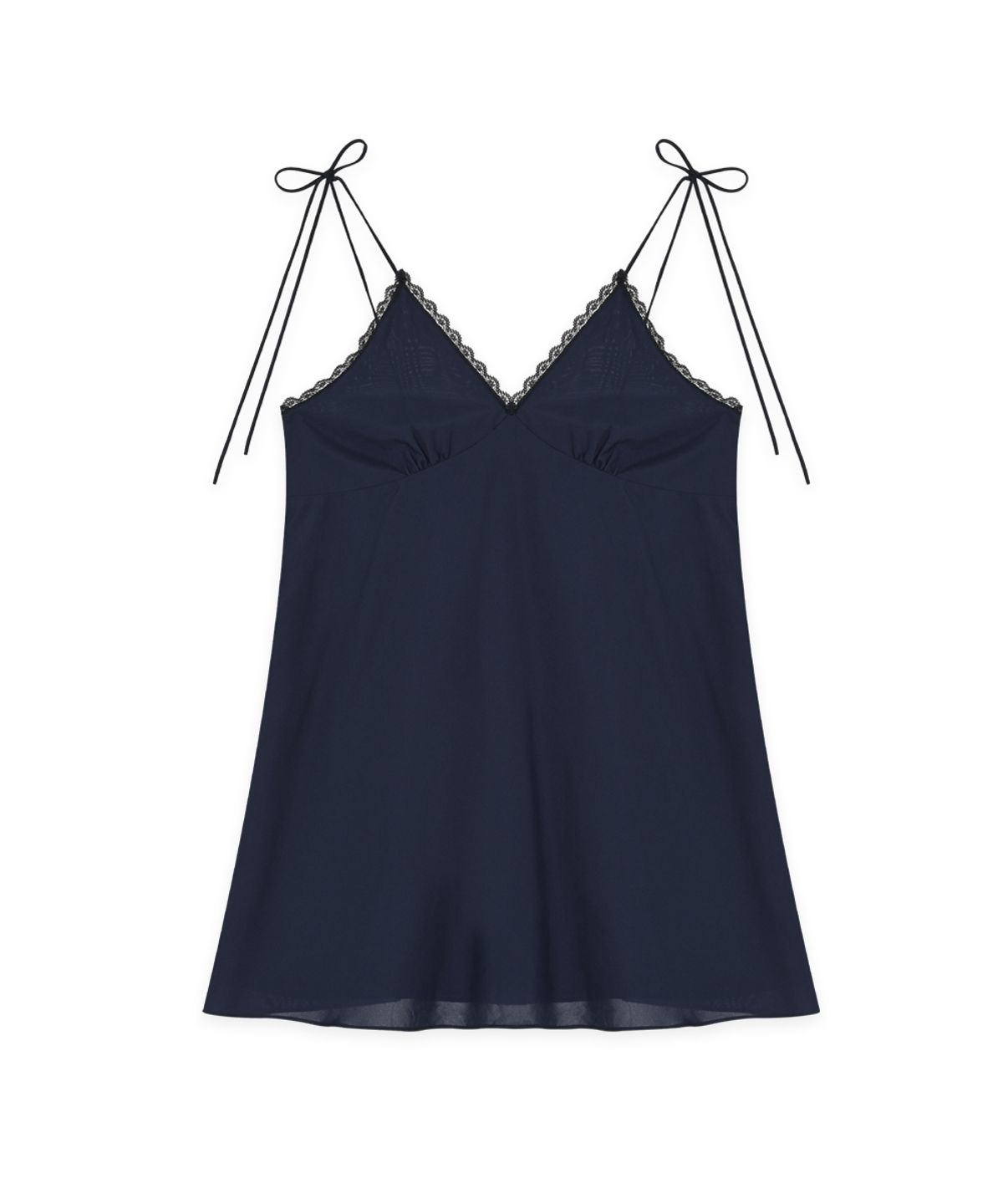 시눈(SINOON) Lace Flared Mini Dress (Navy)