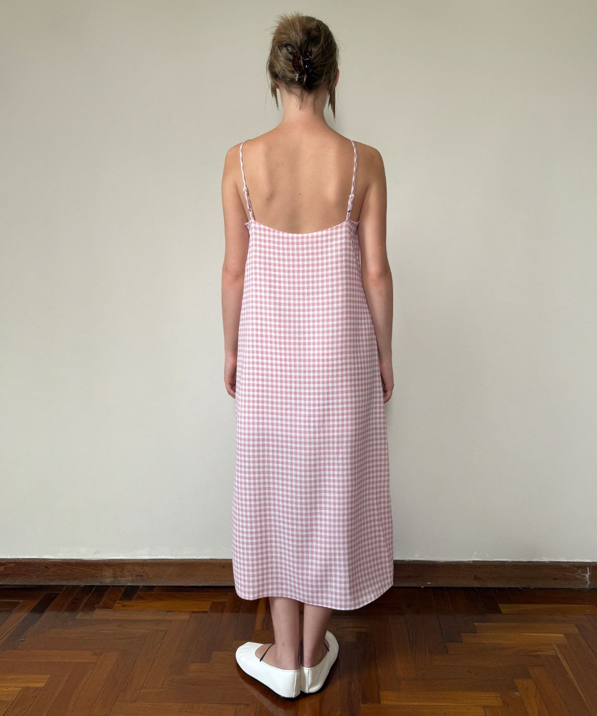 시눈(SINOON) Gingham Dress (Pink)