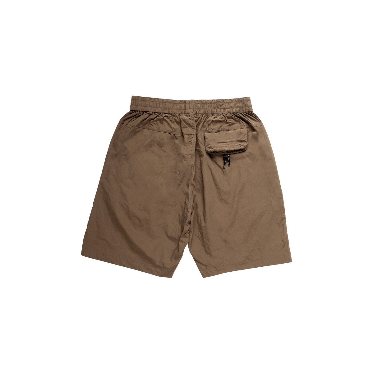 더왈드(THEWARLD) PACKBLE AT SYMBOL PANNEL SHORT PANTS BROWN