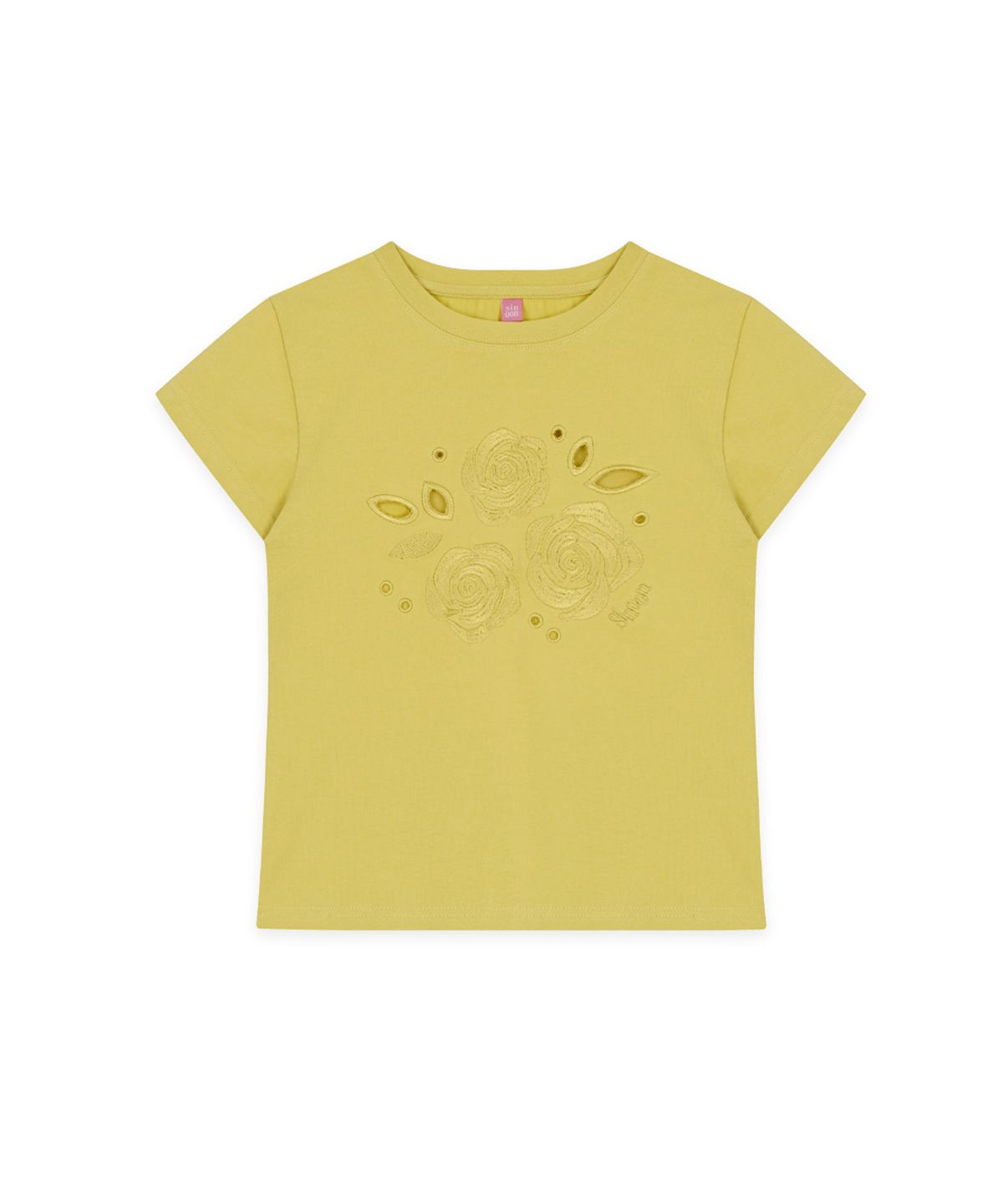 시눈(SINOON) Rose Punching T-Shirt (Green)