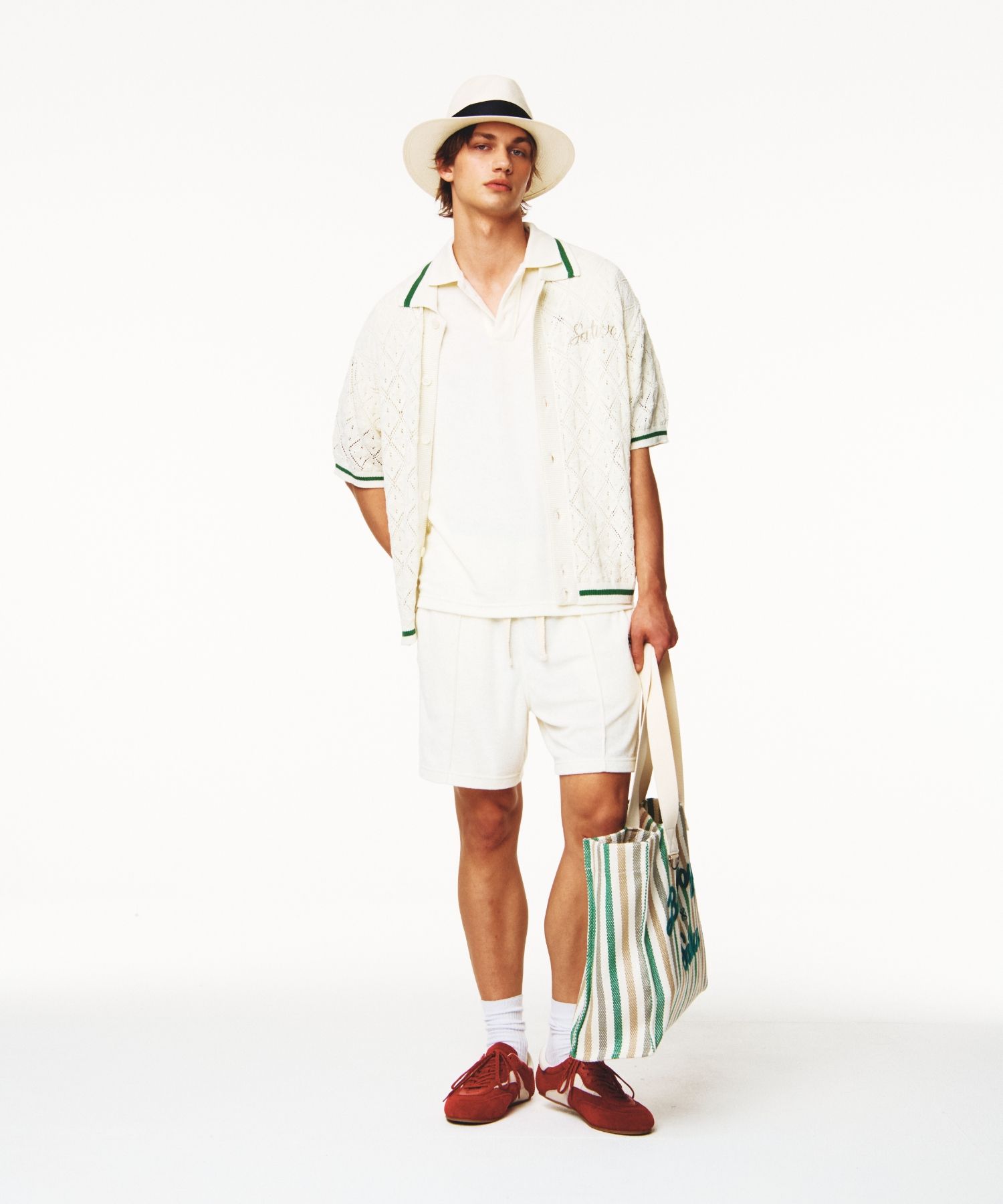 MUSINSA | SATUR Bon Voyage Oversized Beach Bag Green