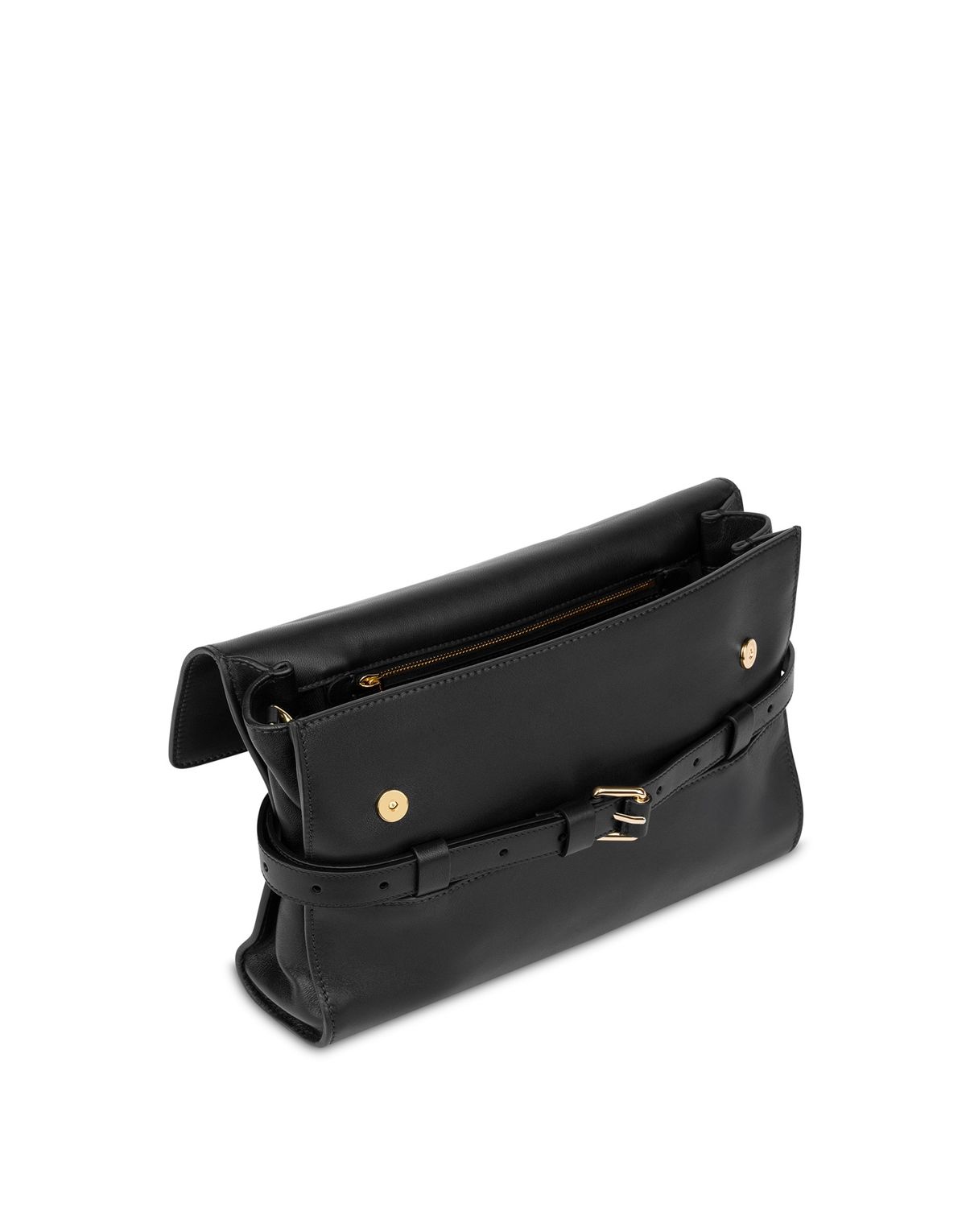 모스키노(MOSCHINO) 타이 미 레더 클러치 BLACK