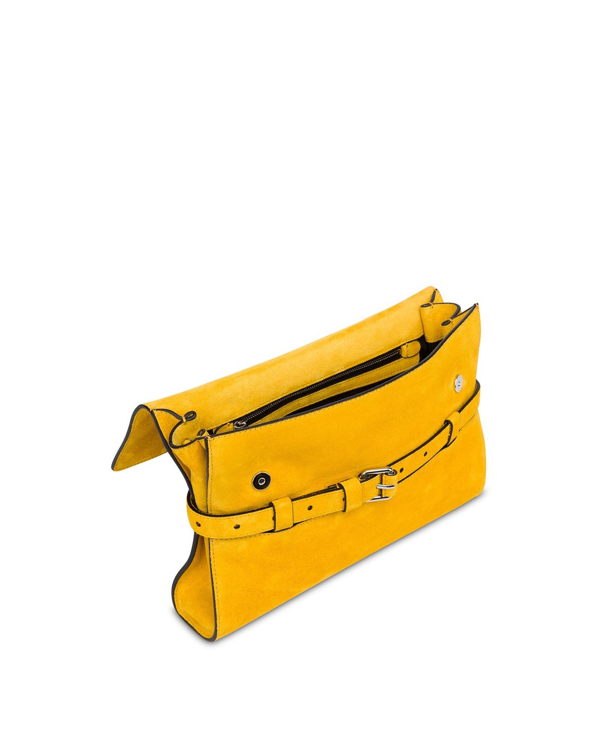 모스키노(MOSCHINO) 타이 미 스웨이드 클러치 YELLOW