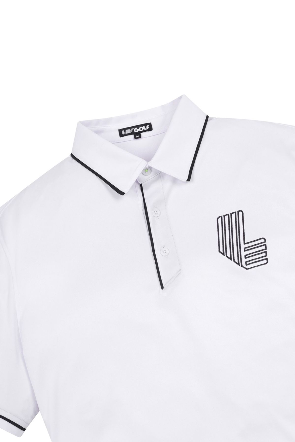 왁(WAAC) LIV Golf Mens Solid Polo_WMTCM25352WHX