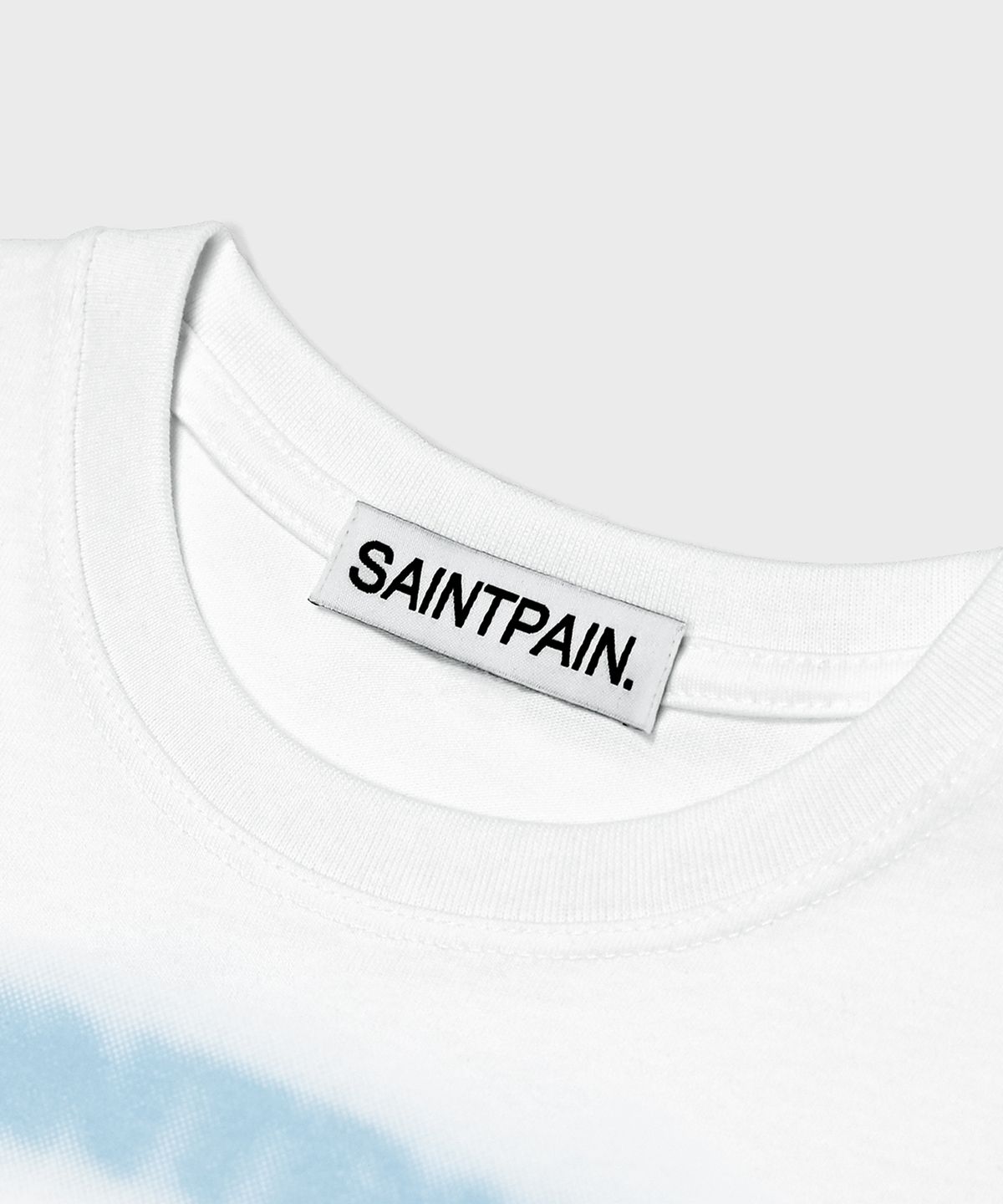 세인트페인(SAINTPAIN) SP 에테리얼 크롭 반팔티 화이트