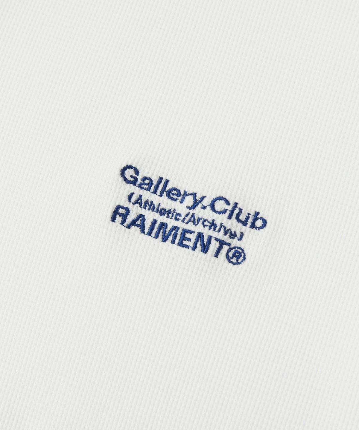 레이몬트(RAIMENT) 에센셜 트랙 와플 카라 반팔 티셔츠_화이트