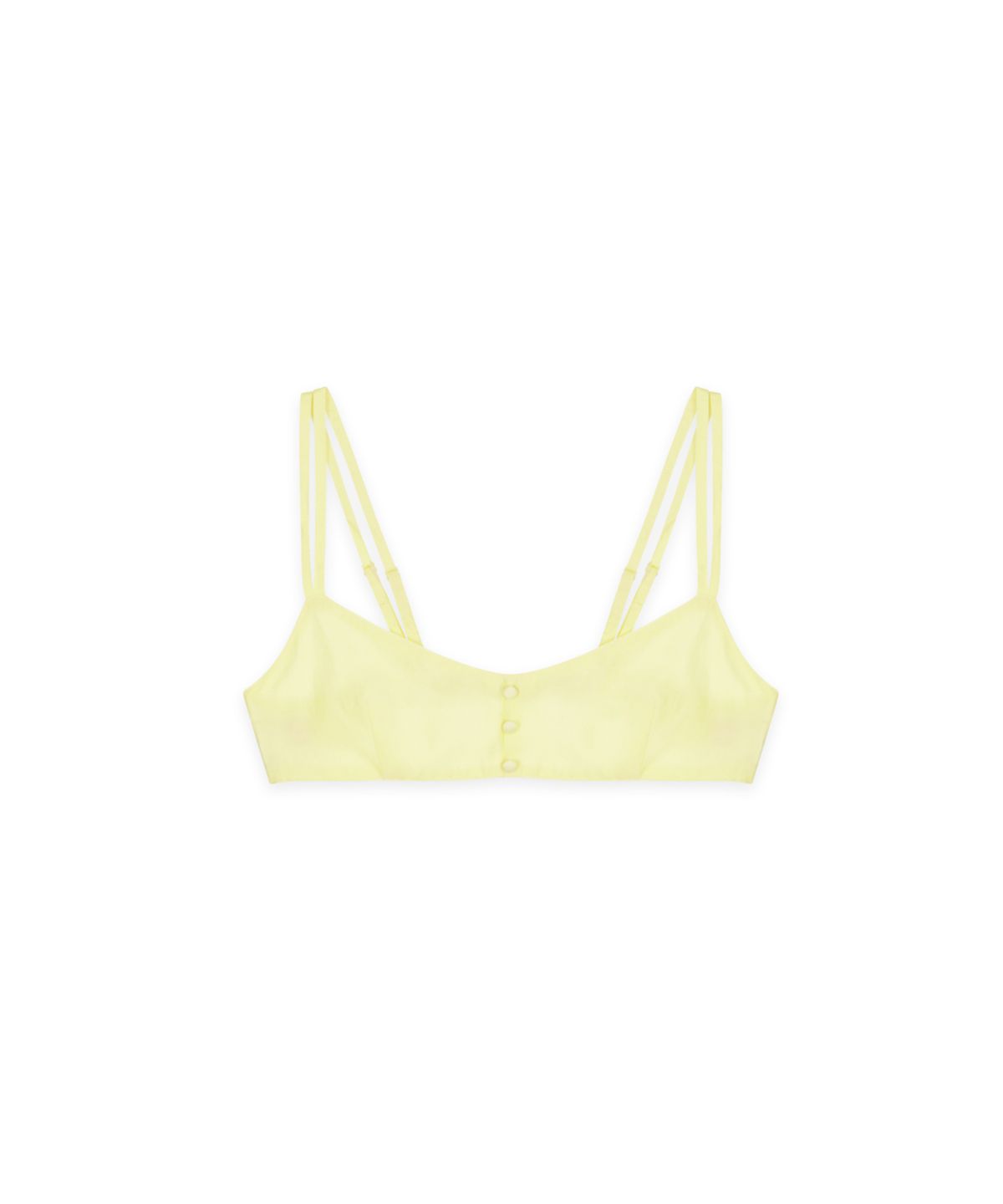 시눈(SINOON) [레드벨벳 조이 착용] Three Button Layered Bustier (Cream Yellow)
