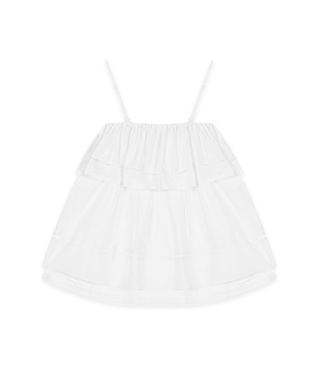 시눈(SINOON) Double Flared Blouse & Skirt (White)