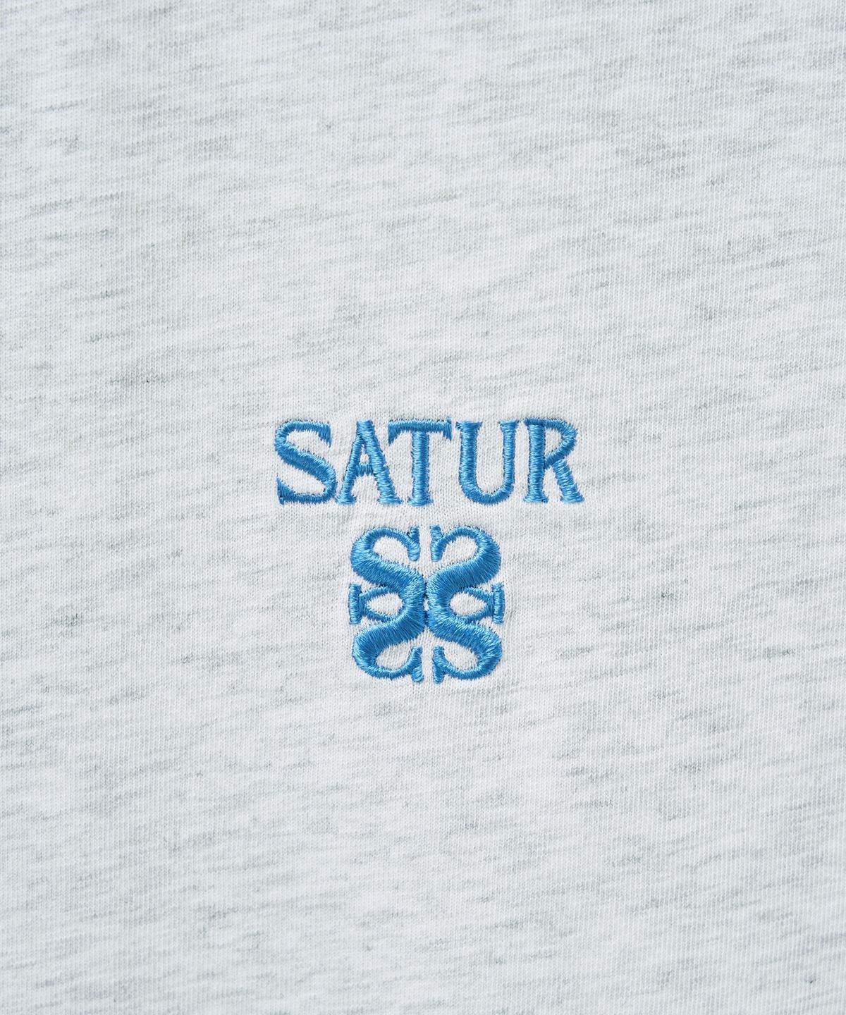 세터(SATUR) 올 데이 크루 넥 레이어드 슬리브리스 탑 멜란지 화이트