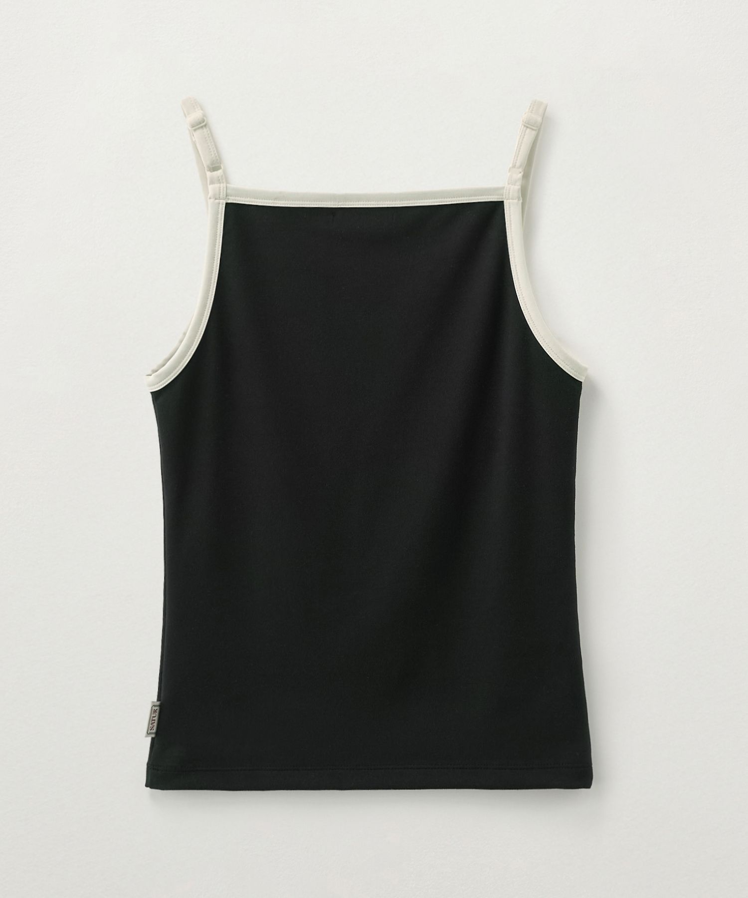 【SATUR】 (W) Apero Logo Solid Sleeveless Top /追跡付 MUSINSA | SATUR (W) Apero Logo Solid Sleeveless Top Black