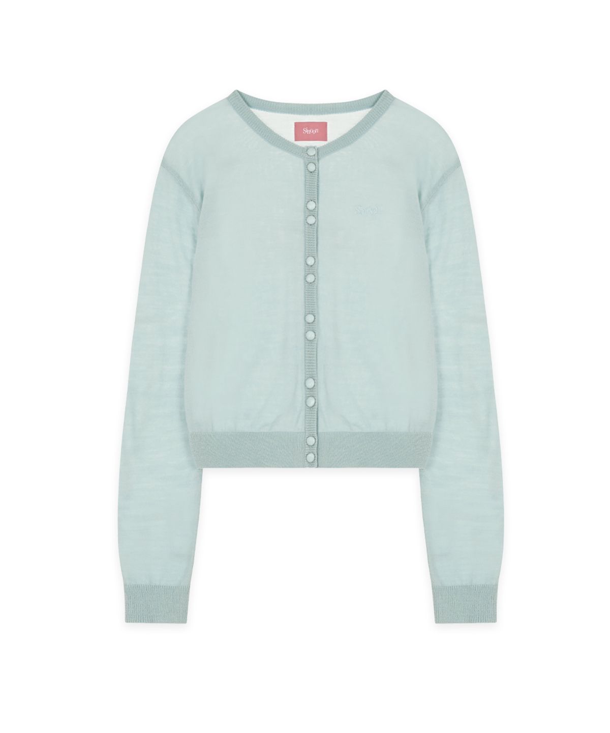 시눈(SINOON) Double Button Cardigan (Blue)