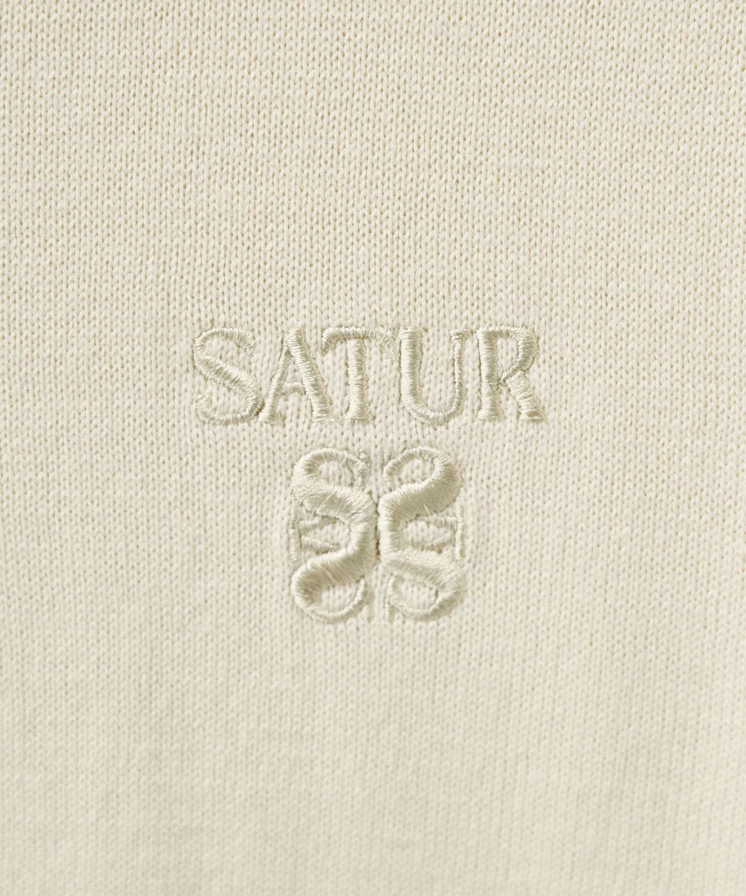 MUSINSA | SATUR (W) Fine Half Pique Polo Knit Cream