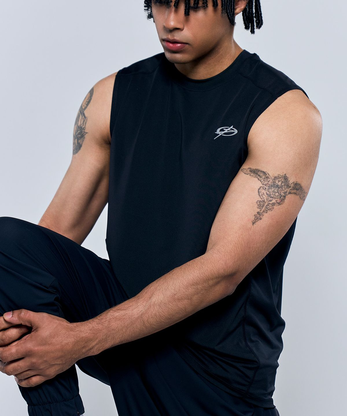 피지컬가먼츠(PHYSICAL GARMENTS) P2546 기능성 드라이 데일리나시 [블랙]