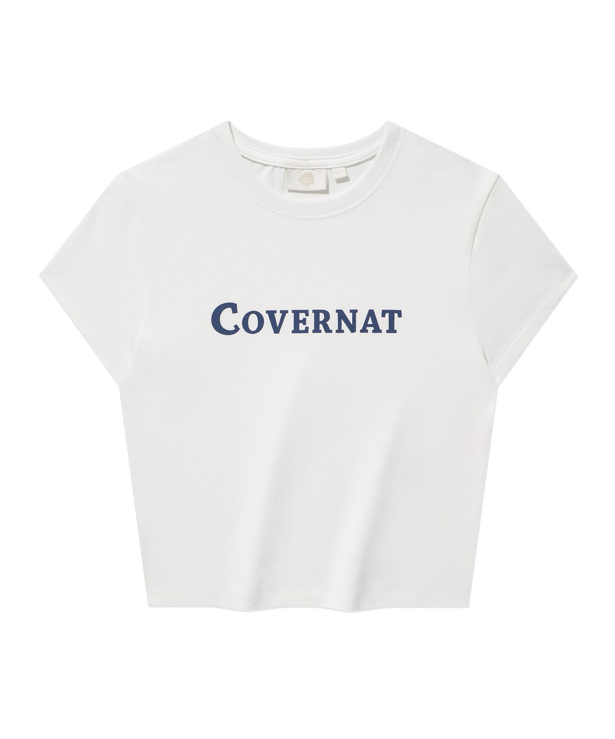 커버낫(COVERNAT) (W) 어센틱 로고 베이비핏 티셔츠 White