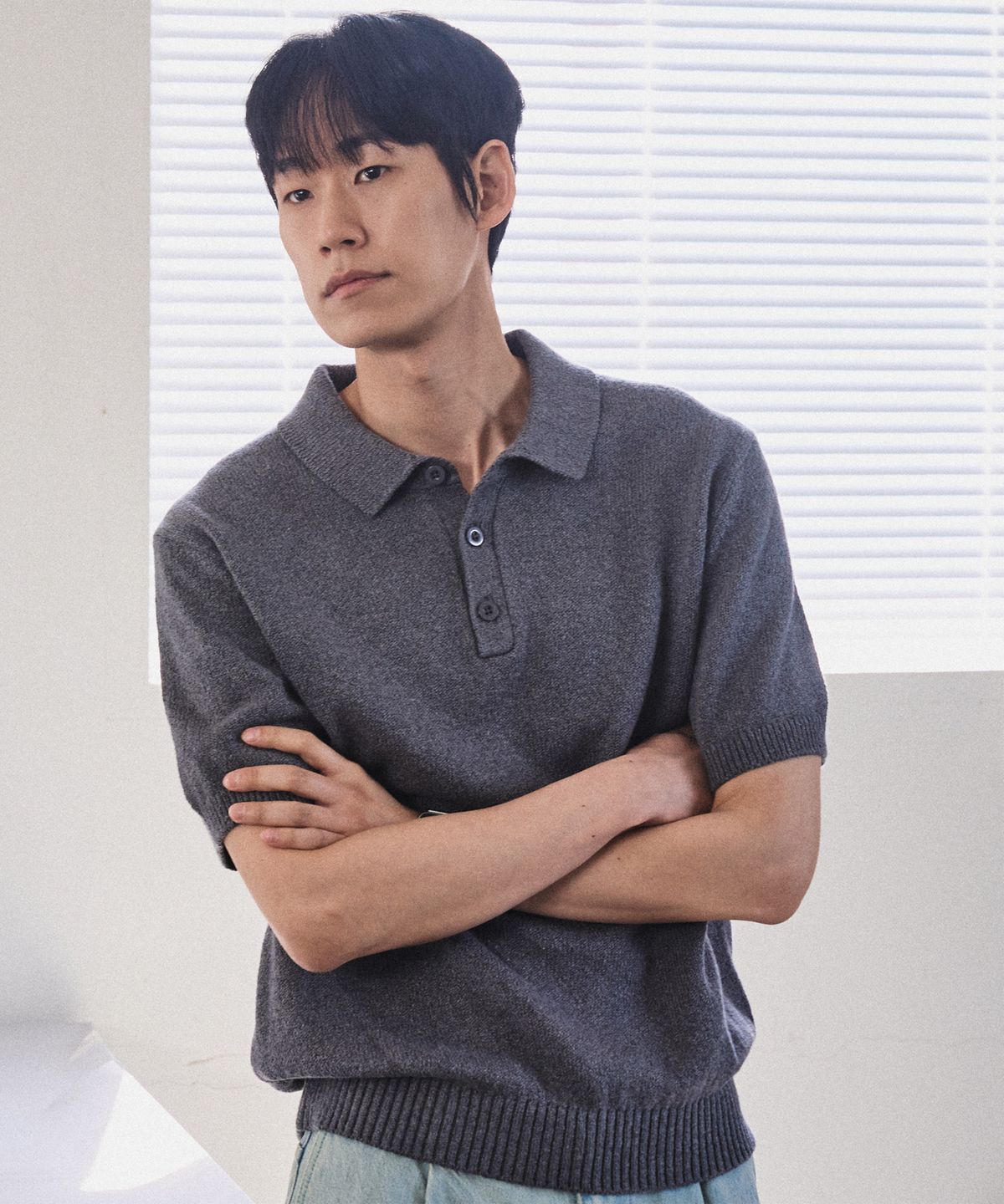 매너그램(MANNERGRAM) UPW 워셔블코튼 폴로 반팔니트 - 5 Color