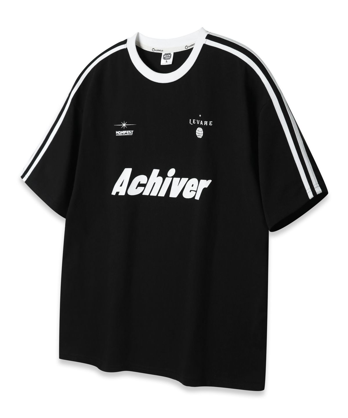 앨빈클로(ALVINCLO) ACHIVER 트랙 오버핏 반팔티 AST4803 (2 COLOR)