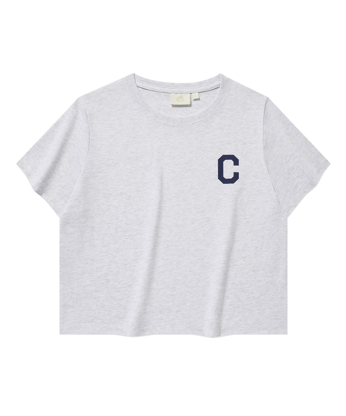 커버낫(COVERNAT) (W) C로고 크롭 티셔츠 Heather Gray