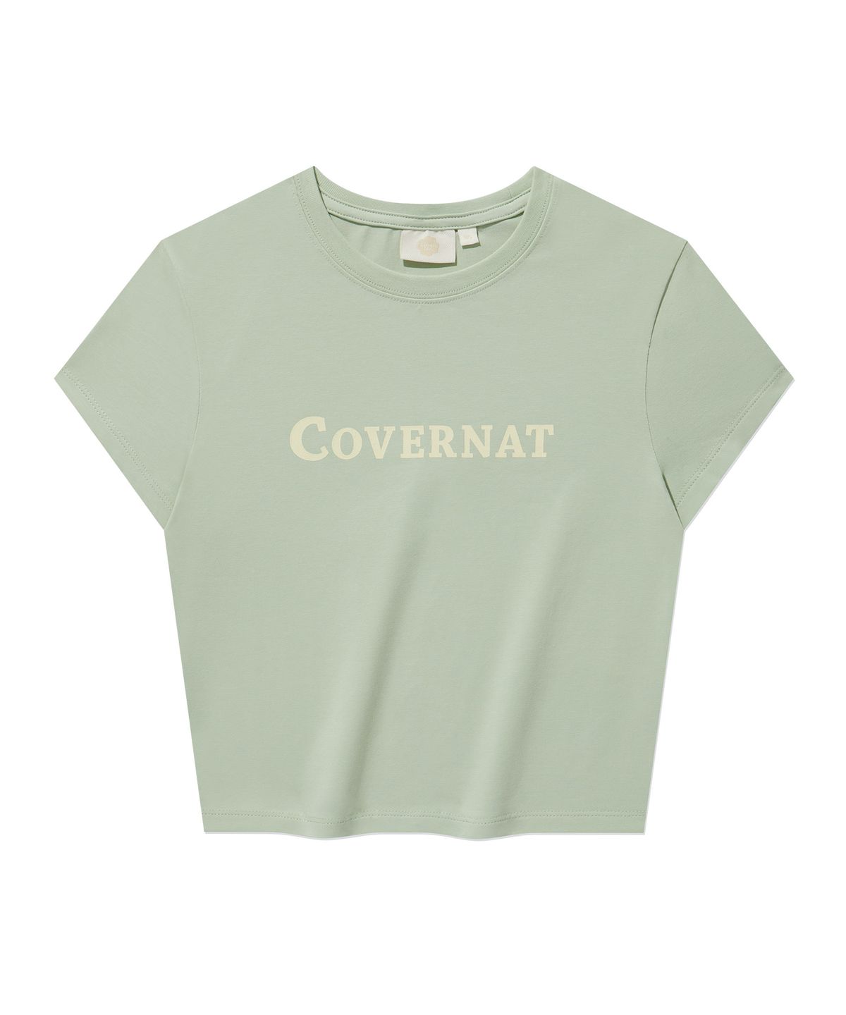 커버낫(COVERNAT) (W) 어센틱 로고 베이비핏 티셔츠 Light Green