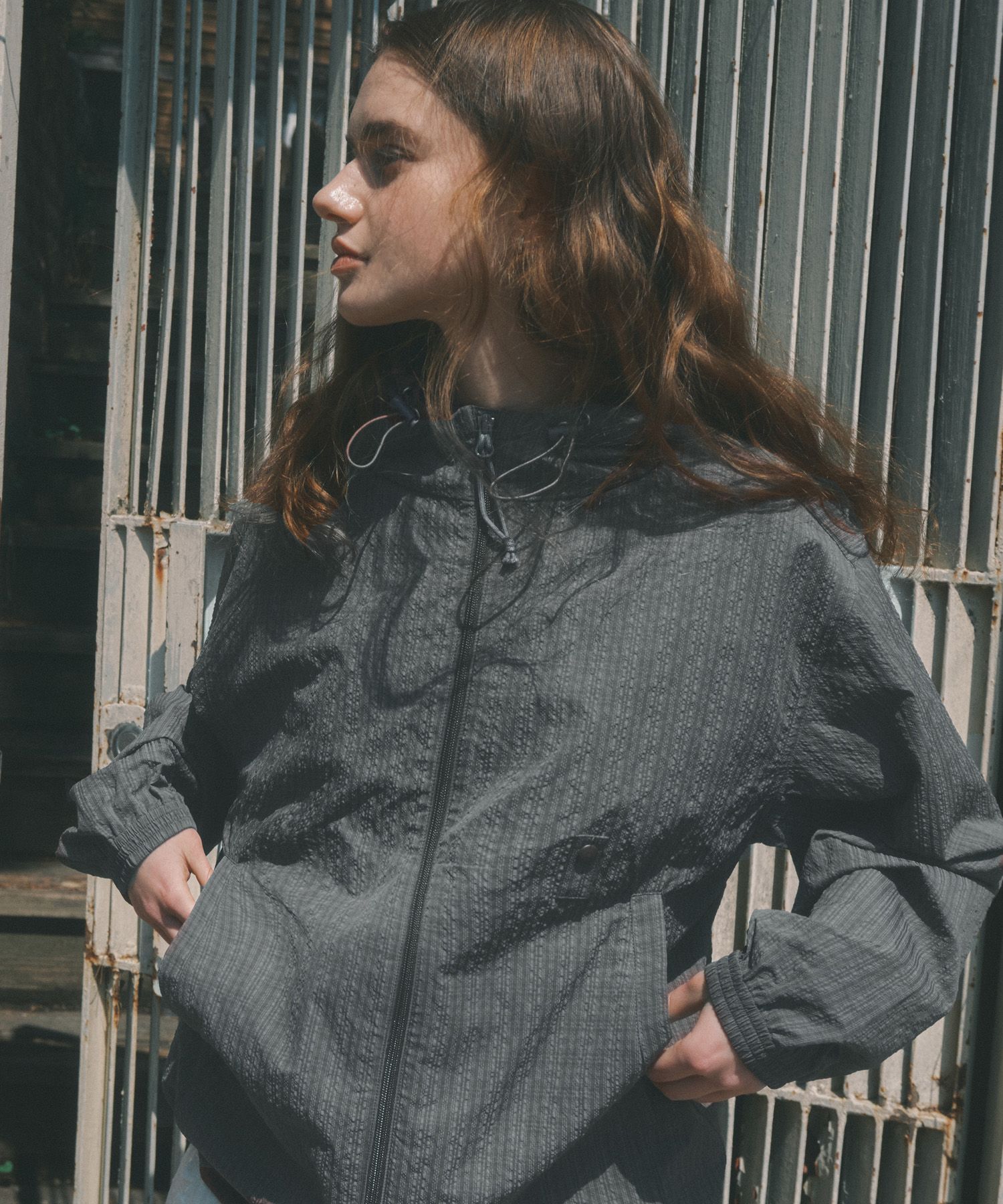 [CODEGRAPHY]25SS★韓国人気★Checked hooded jacket MUSINSA | Codegraphy Check Hooded Jacket_Charcoal