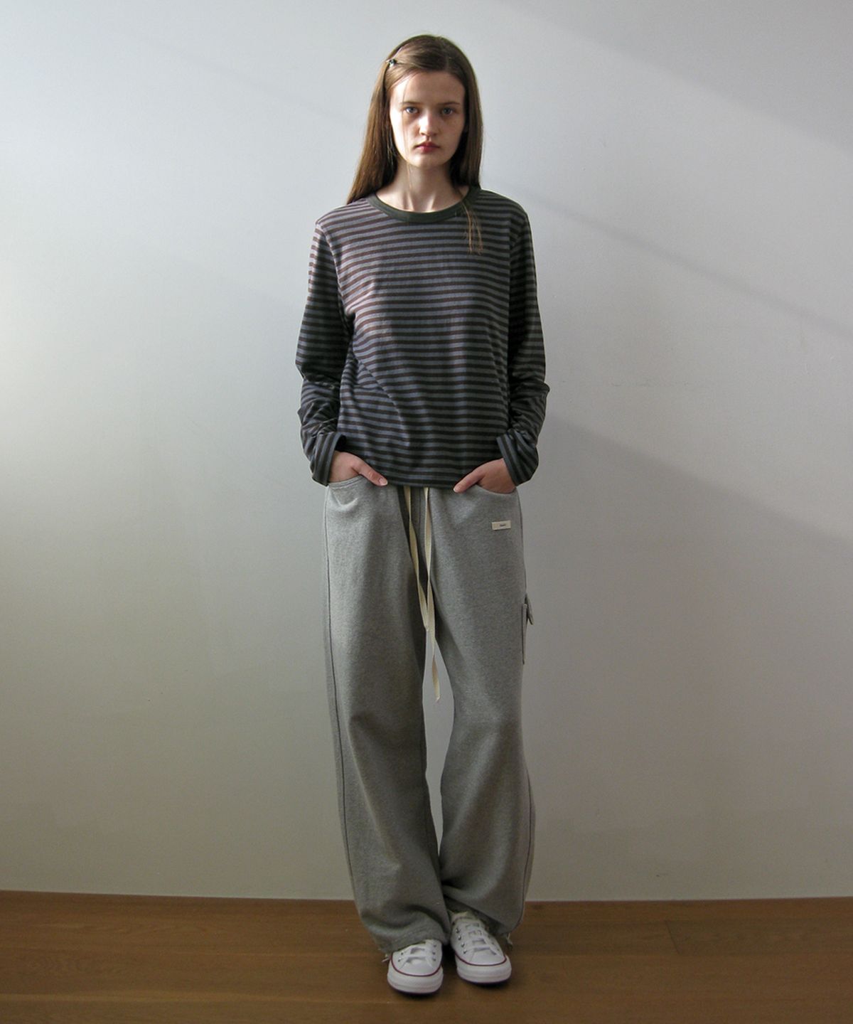 나츠(NAATS) 4 Pocket Sweat pants, melange gray