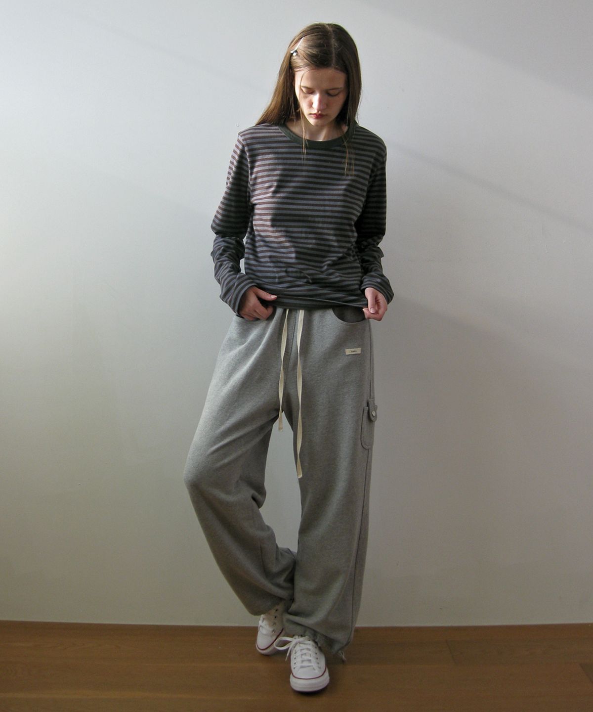 나츠(NAATS) 4 Pocket Sweat pants, melange gray
